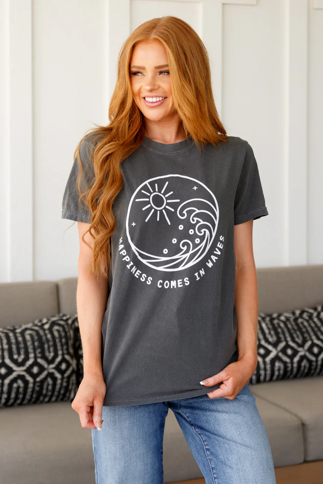 Happiness Comes in Waves Tee - 4/2/2026