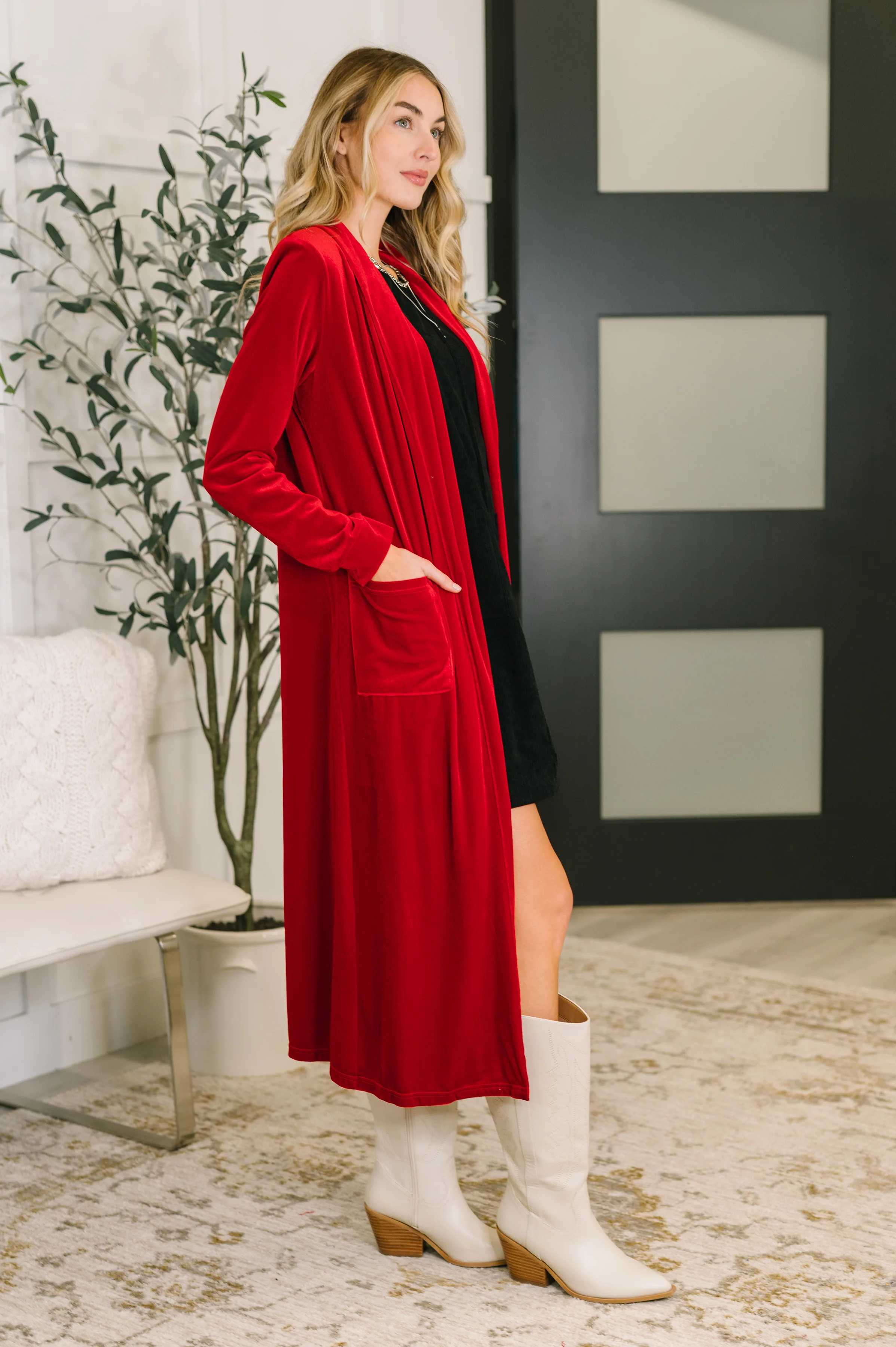 Happy Hours Long Velvet Cardigan - 12/5/2025 - Image 3