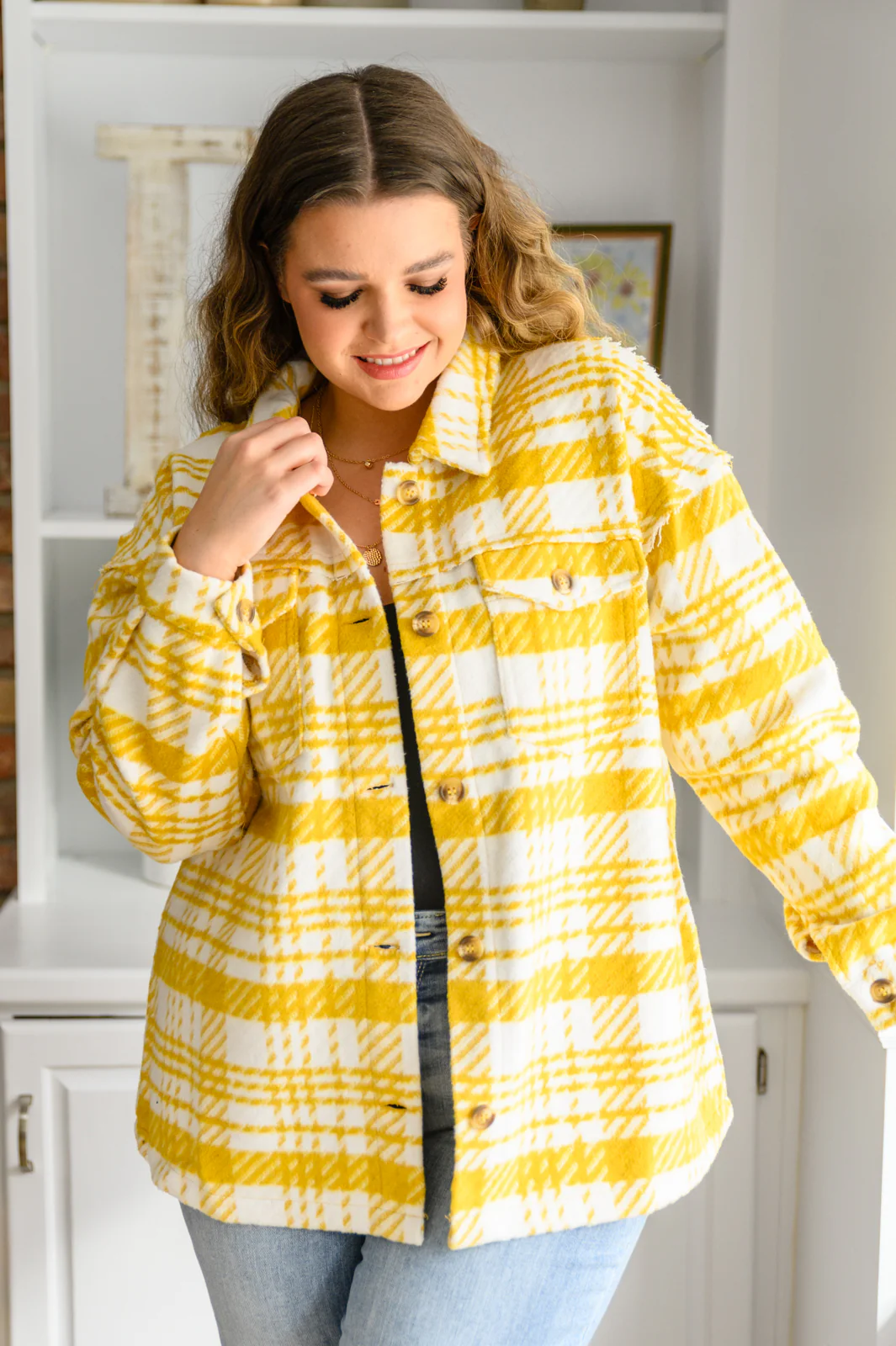 Hard To Miss Shacket In Mustard - 11/15/2022 - Image 2