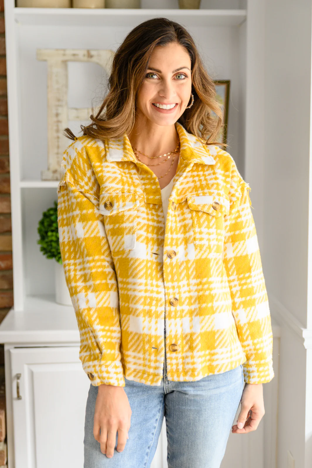 Hard To Miss Shacket In Mustard - 11/15/2022 - Image 7