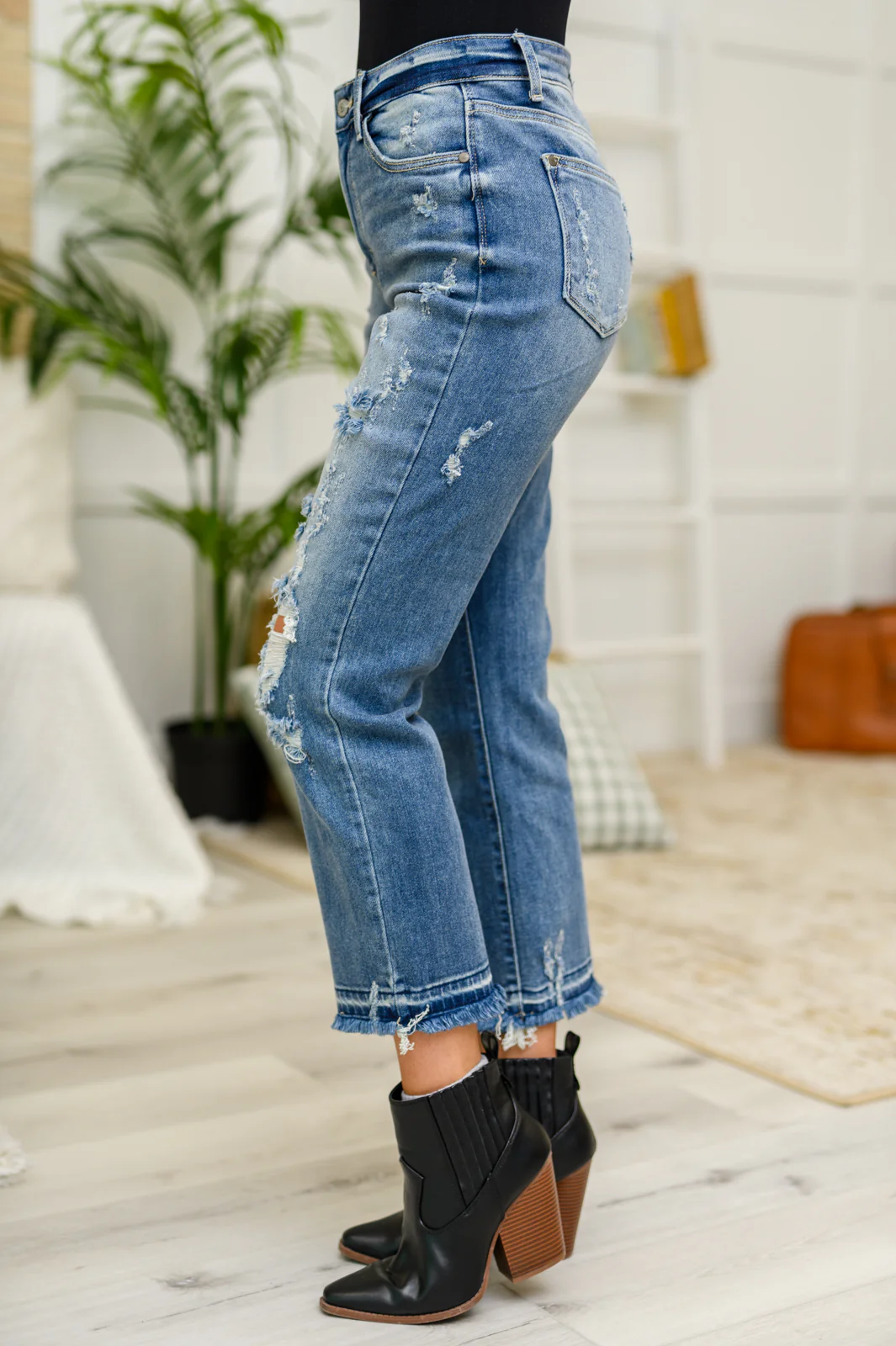 Harley Distressed Ankle Hem Jeans - 1/10/23 - Image 3