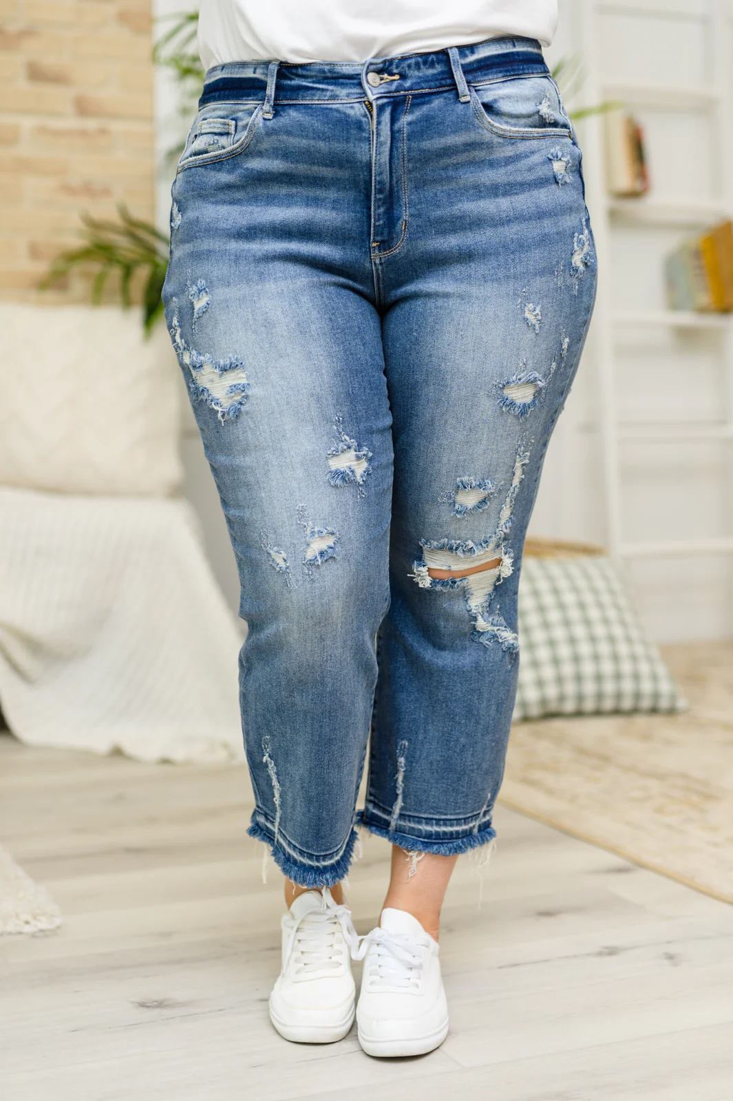 Harley Distressed Ankle Hem Jeans - 1/10/23 - Image 6