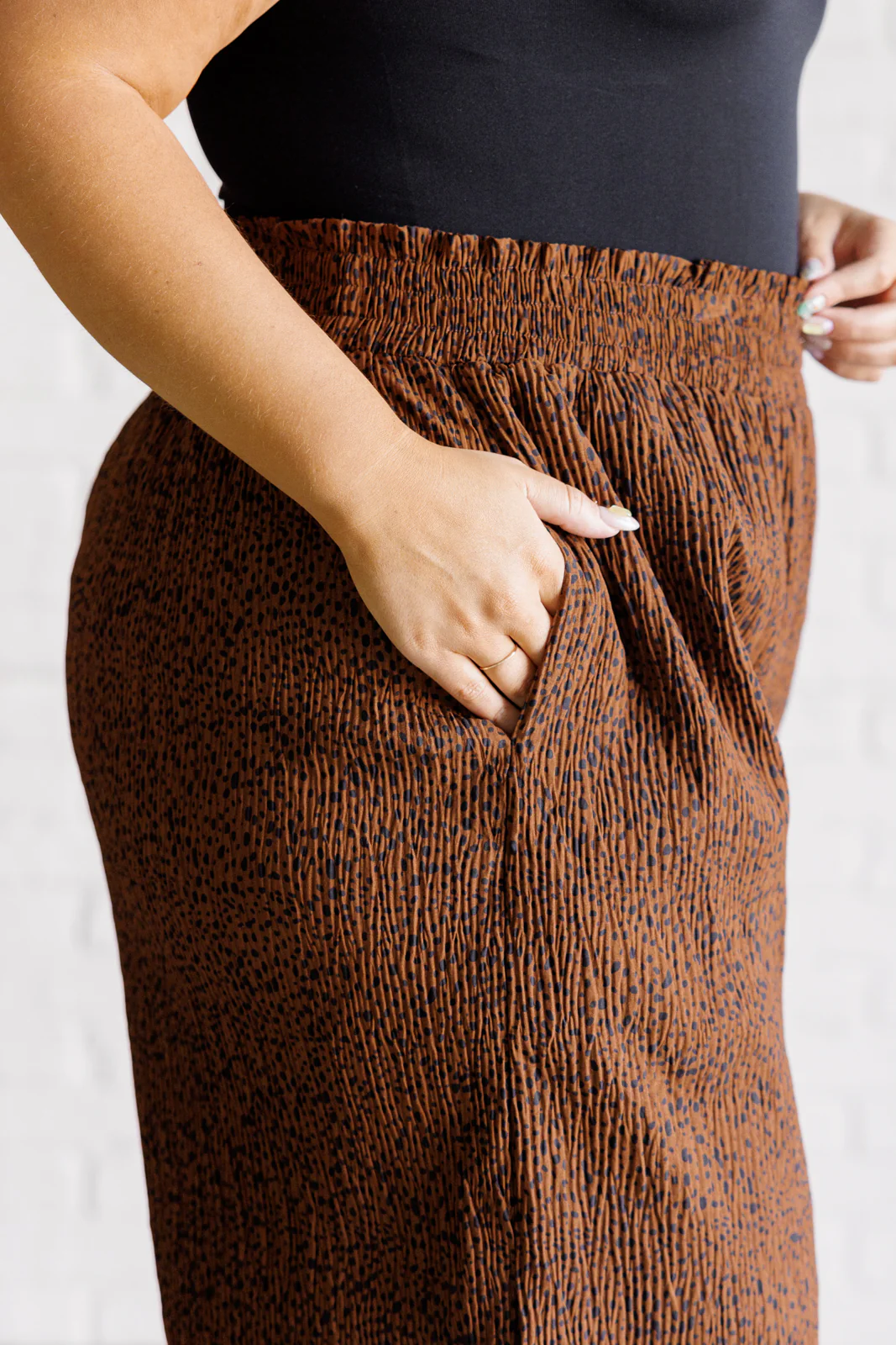 Harmony High Rise Wide Leg Pants in Brown - 10/20/2025 - Image 7