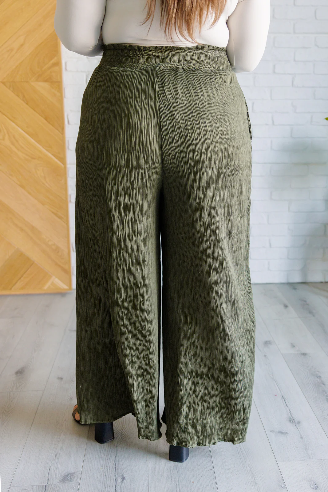 Harmony High Rise Wide Pants in Olive - 1/12/2026 - Image 7