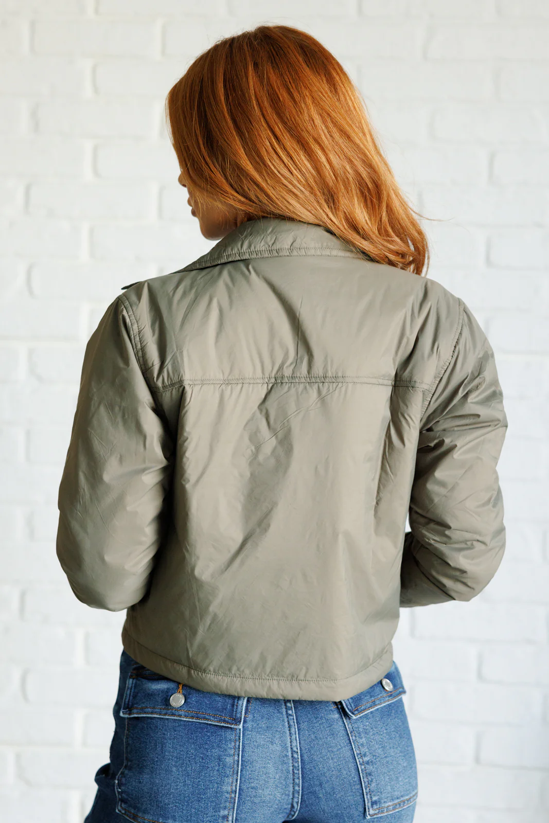 Hear Me Out Lightweight Puffer Jacket in Olive - 10/16/2025 - Image 7