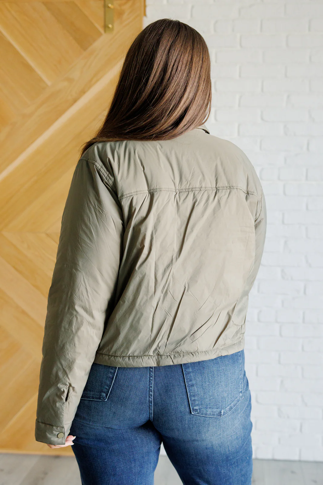 Hear Me Out Lightweight Puffer Jacket in Olive - 10/16/2025 - Image 8