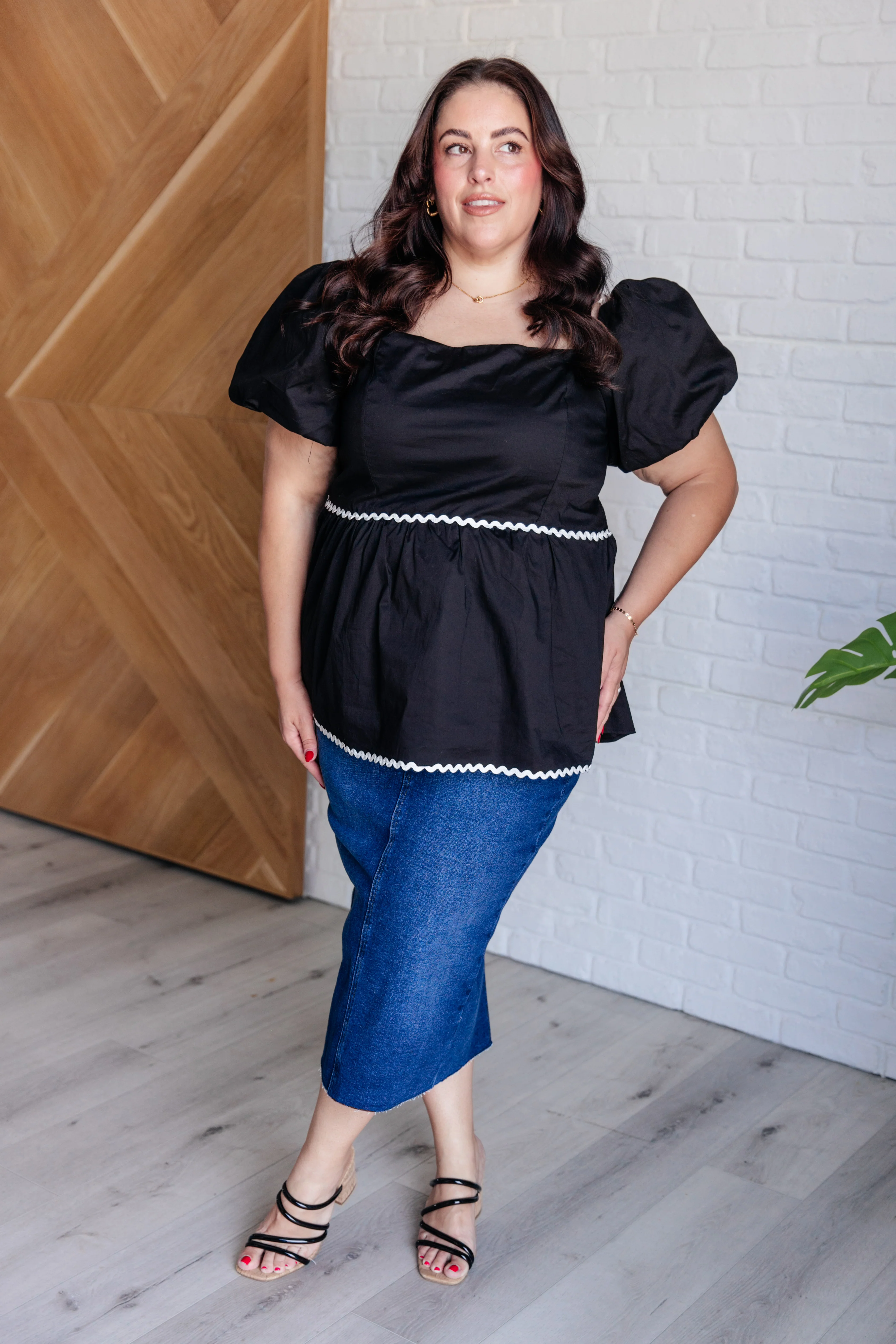 Her Favorite Records Balloon Sleeve Blouse - 7/30/2024 - Image 2