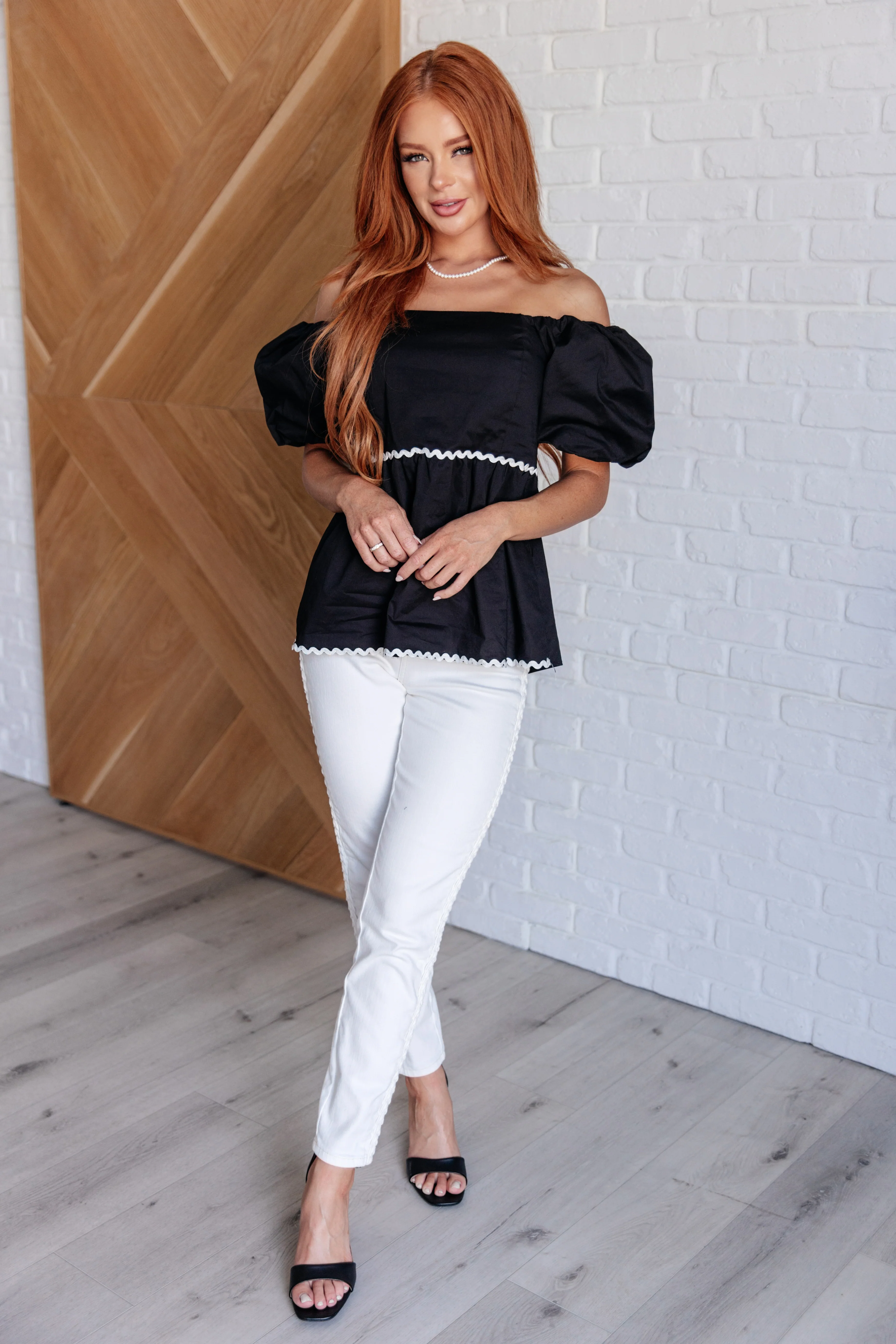 Her Favorite Records Balloon Sleeve Blouse - 7/30/2024 - Image 4