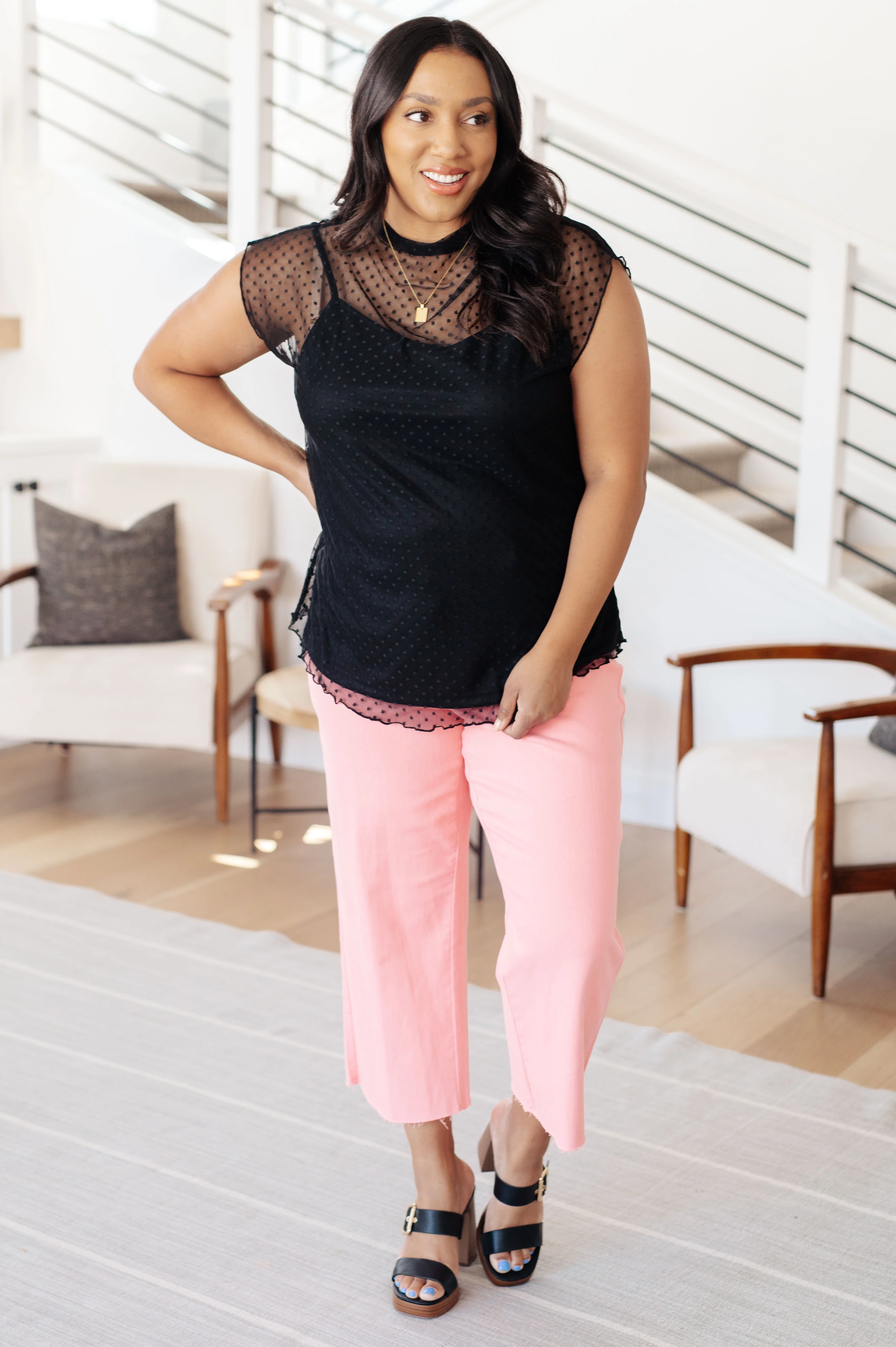 Here And Now Mock Neck Top In Black - 5/7/2024 - Image 6