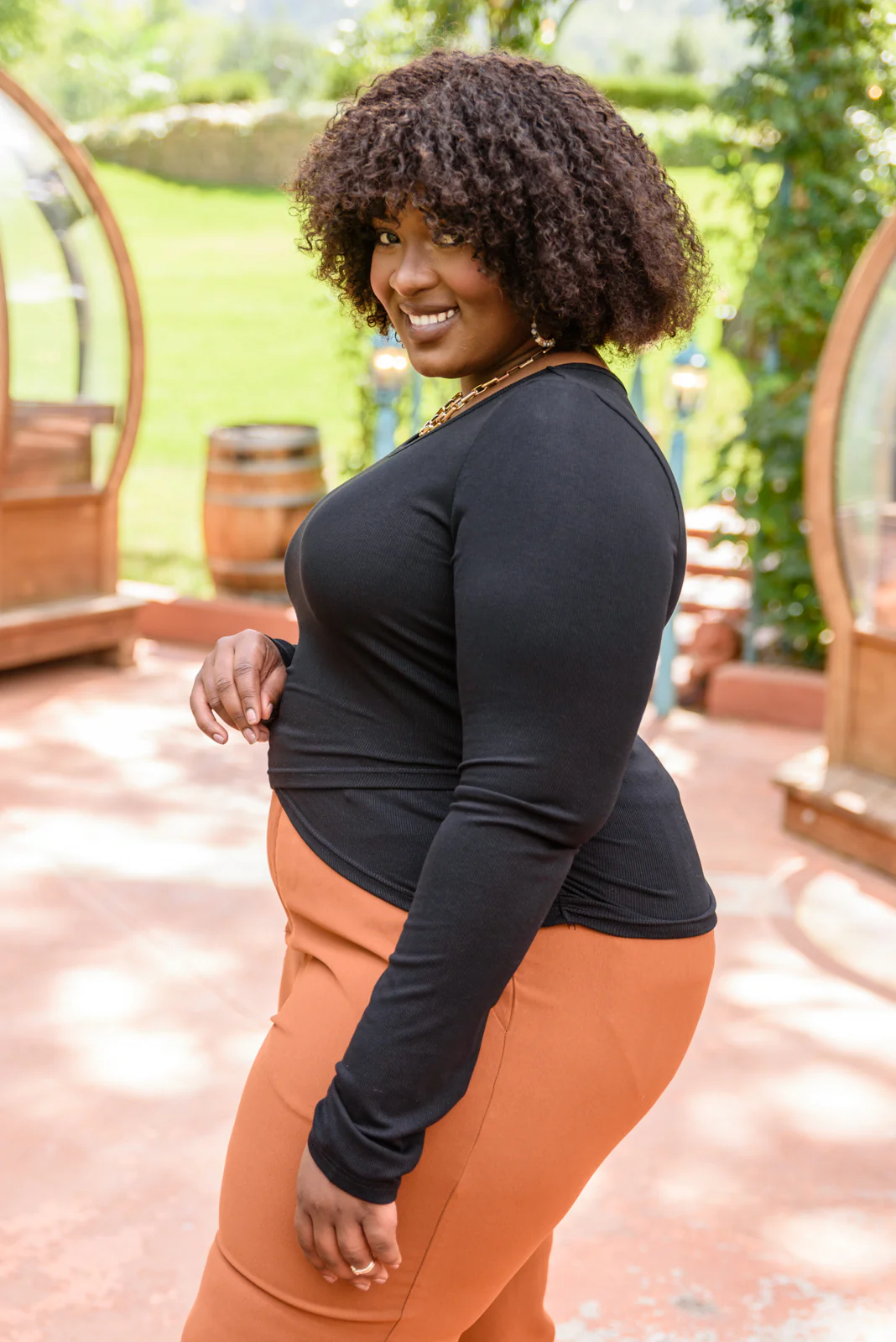 Here For It Long Sleeve Ribbed Crop Top - 9/27/2022 - Image 10