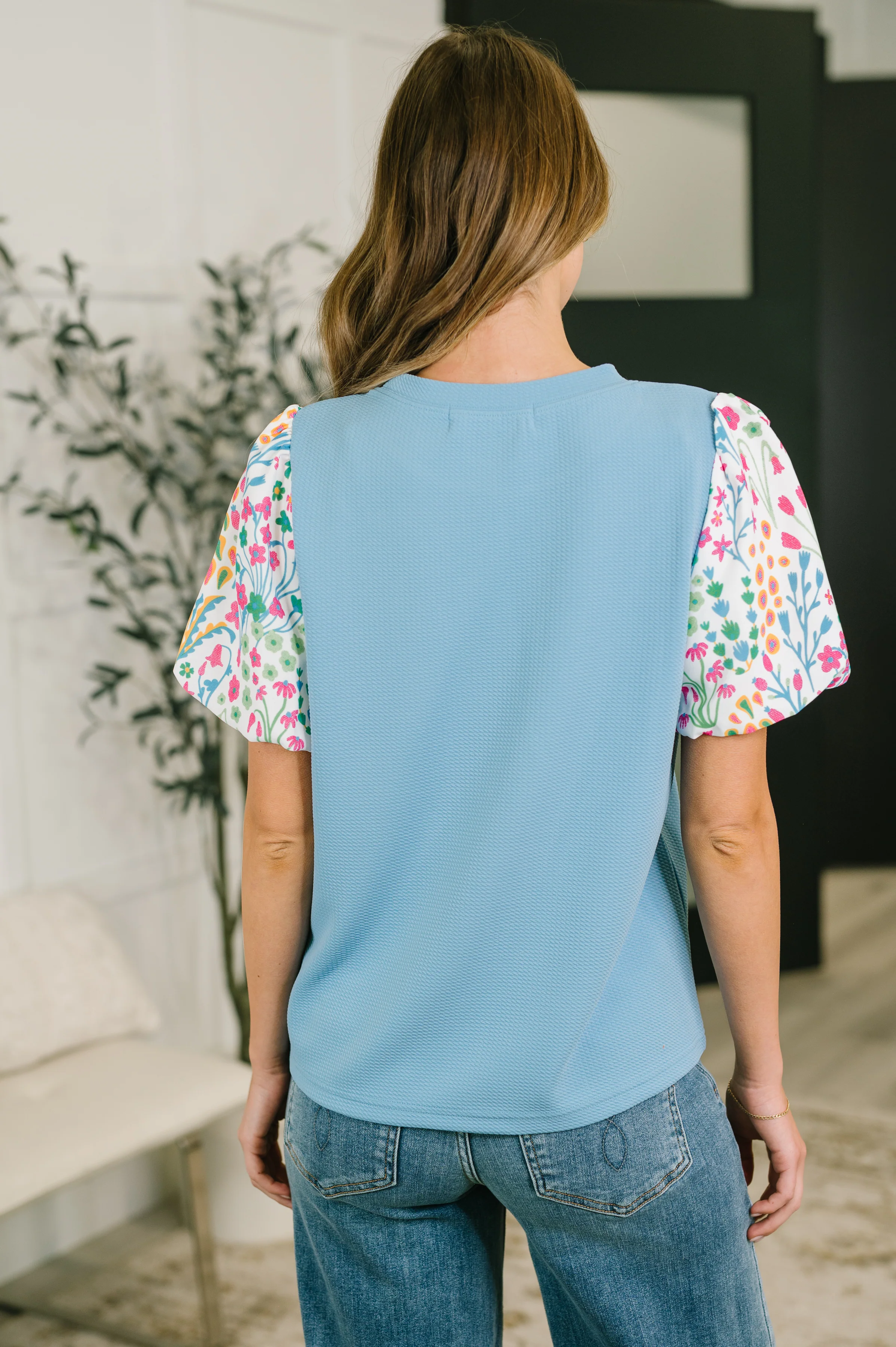 High Expectations Contrast Puff Sleeve Blouse - 6/12/2026 - Image 5