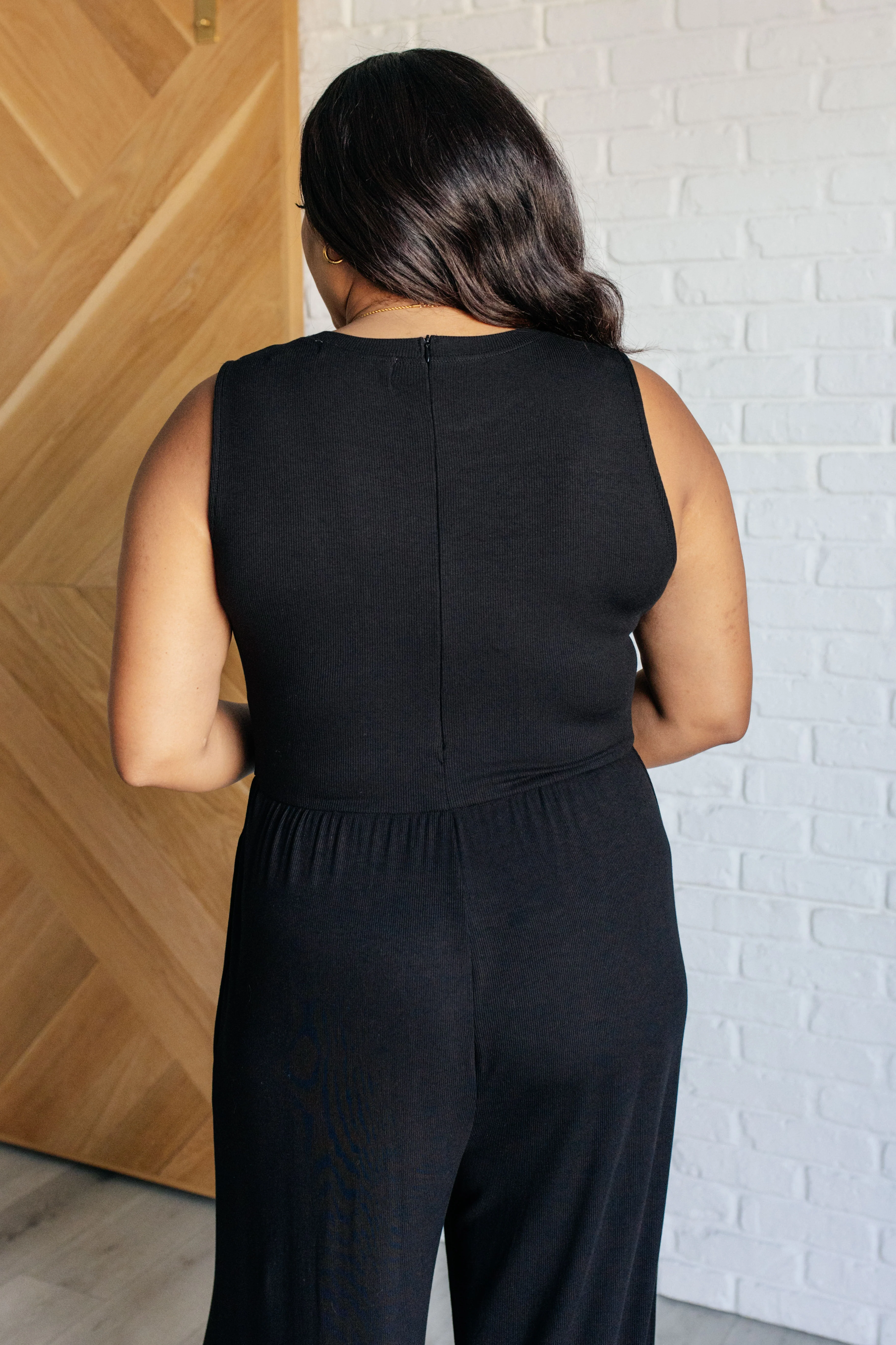 Hilary Wide Leg Jumpsuit in Black - 10/15/2024 - Image 8