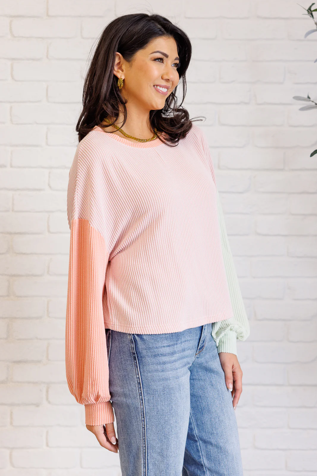 Hit Me With Your Best Shot Colorblock Top in Multicolor - 11/29/2024 - Image 3