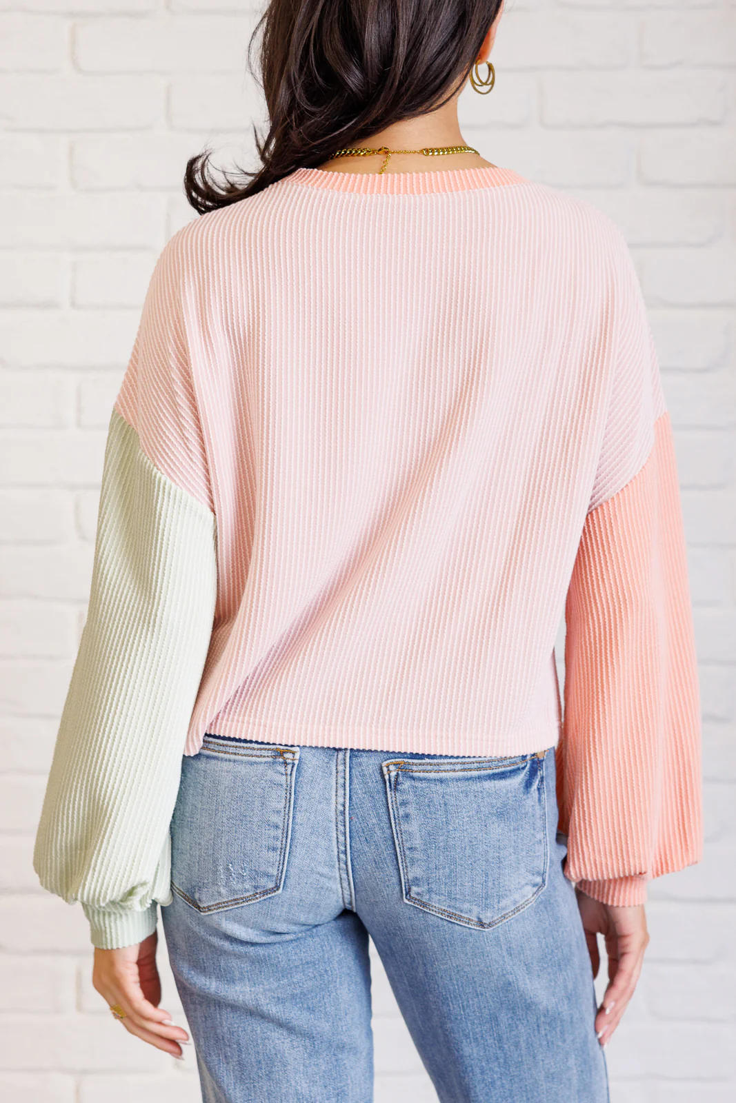 Hit Me With Your Best Shot Colorblock Top in Multicolor - 11/29/2024 - Image 4