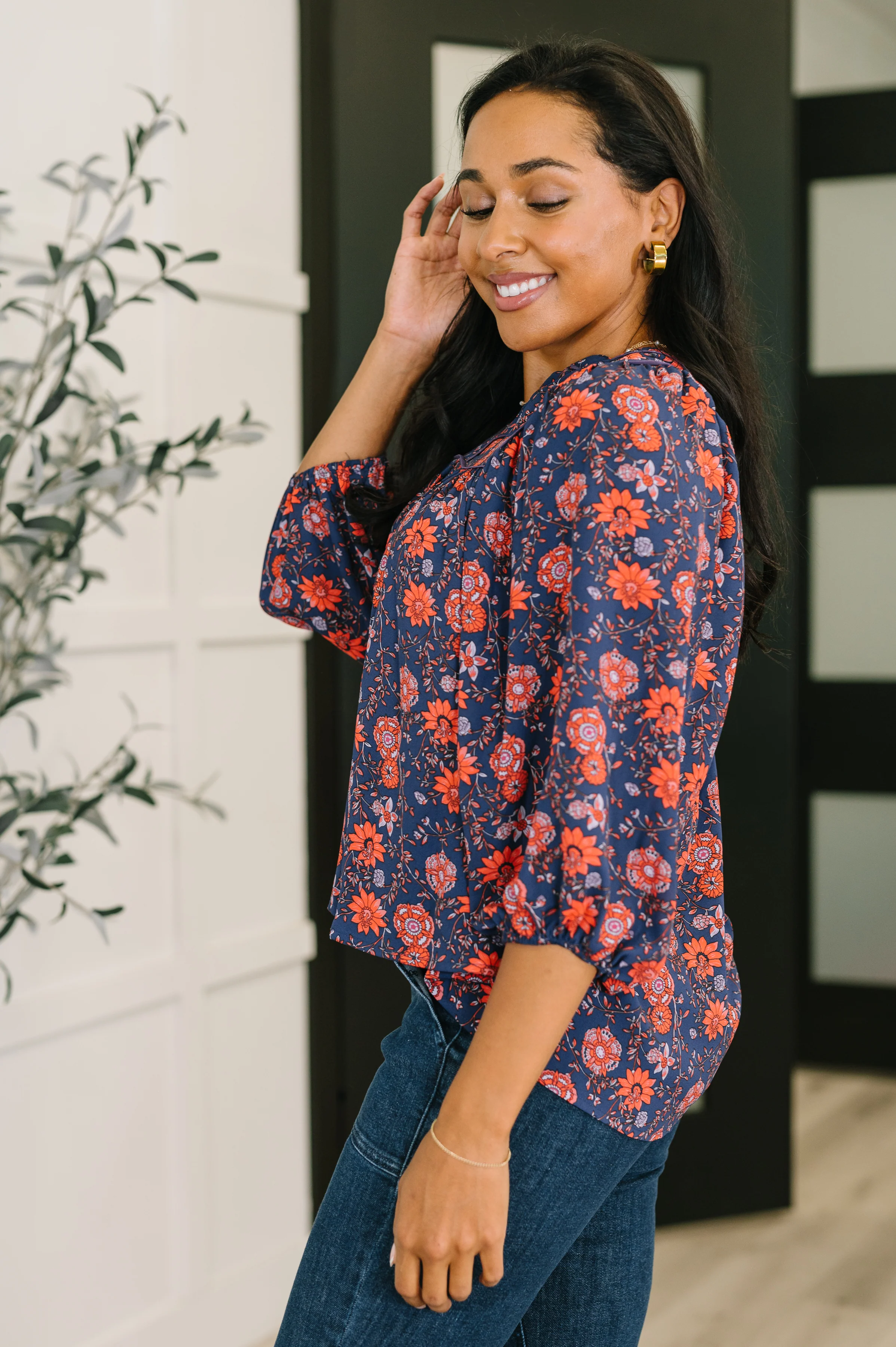 Hitherto Unknown Floral Babydoll Blouse - 10/20/2025 - Image 4