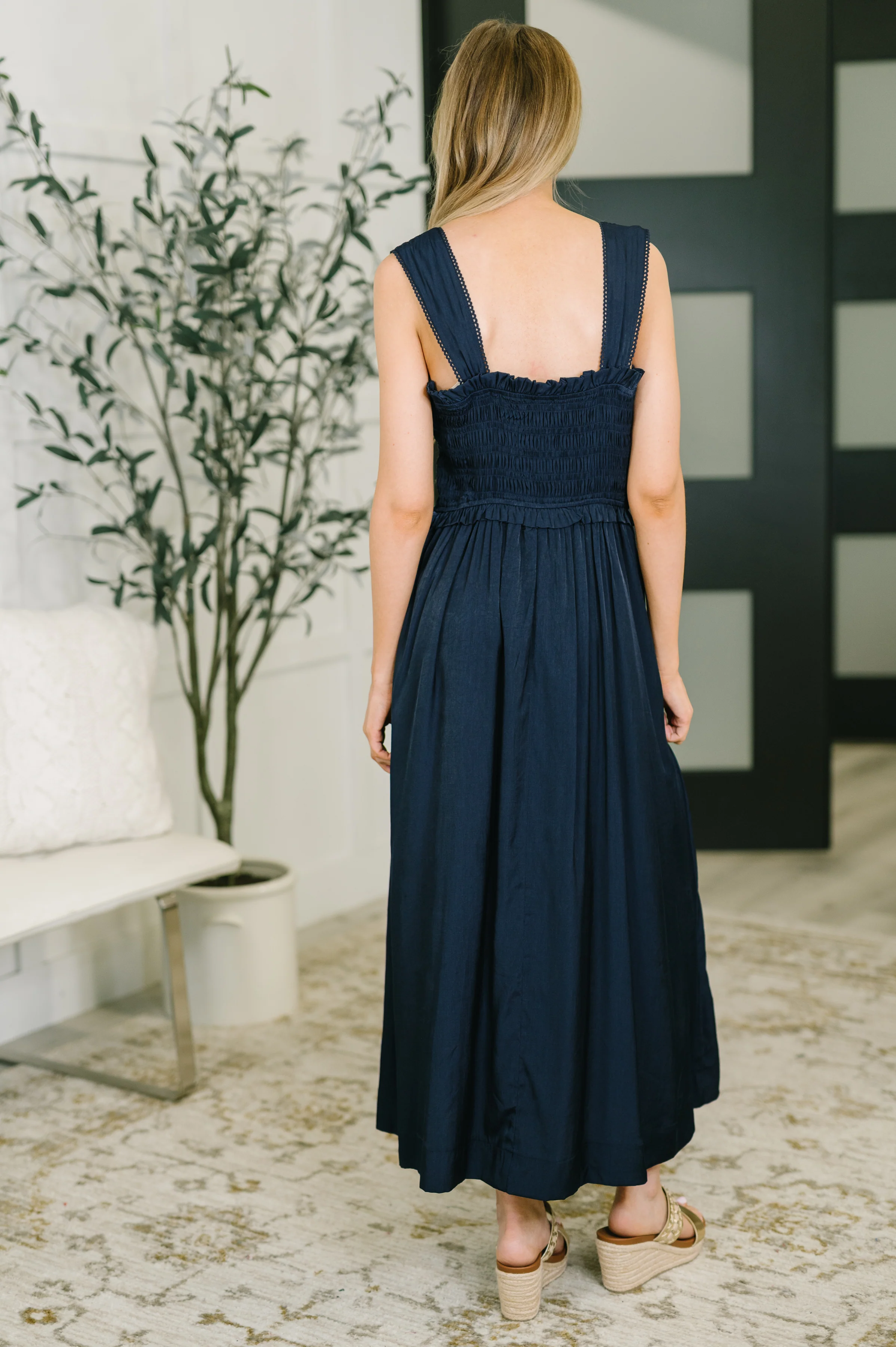 Hold Me Down Midi Dress in Navy - 7/30/2026 - Image 5