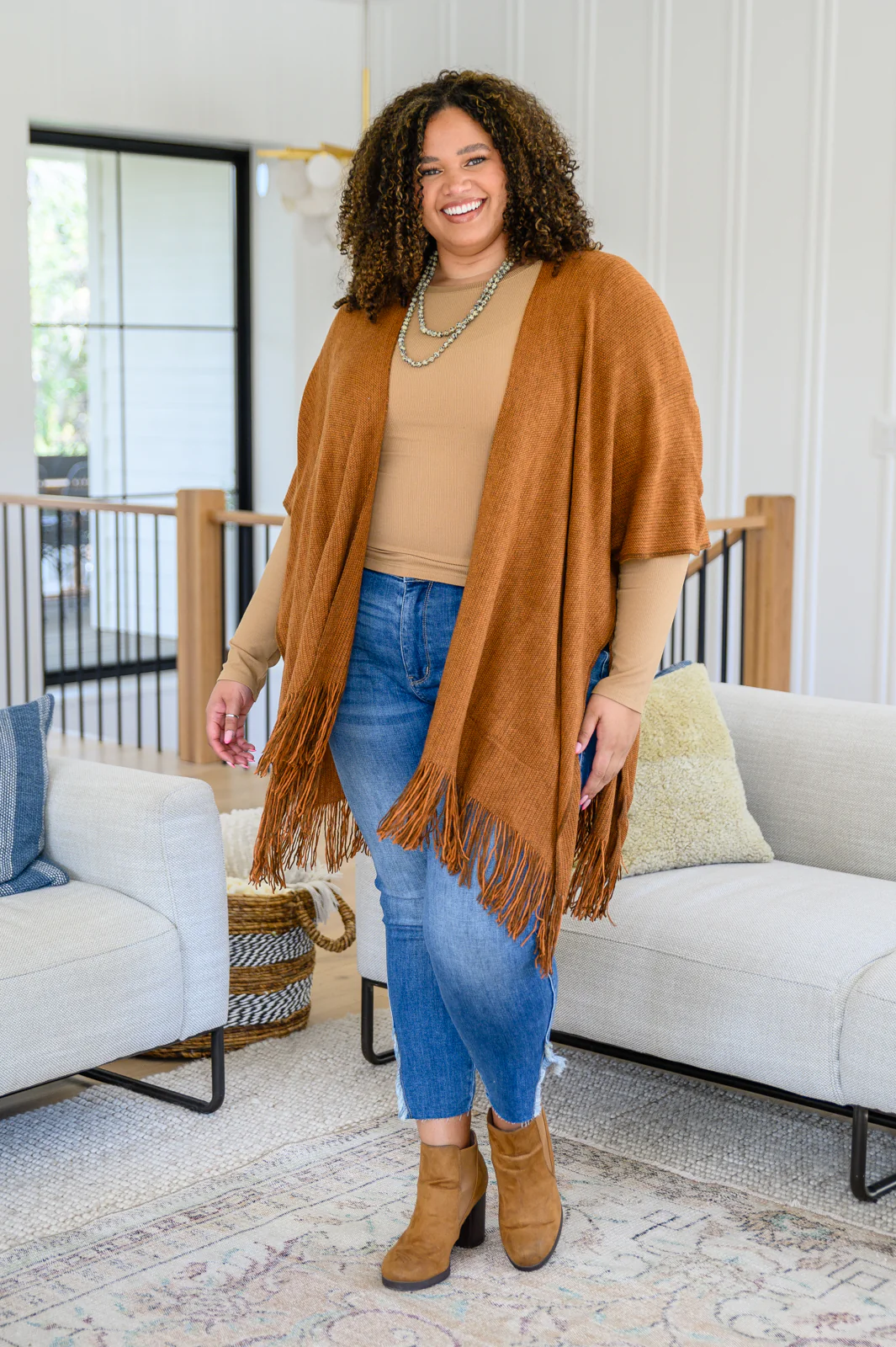 Hold Me Tight Ribbed Long Sleeve Top In Tan - 10/6/2022 - Image 12