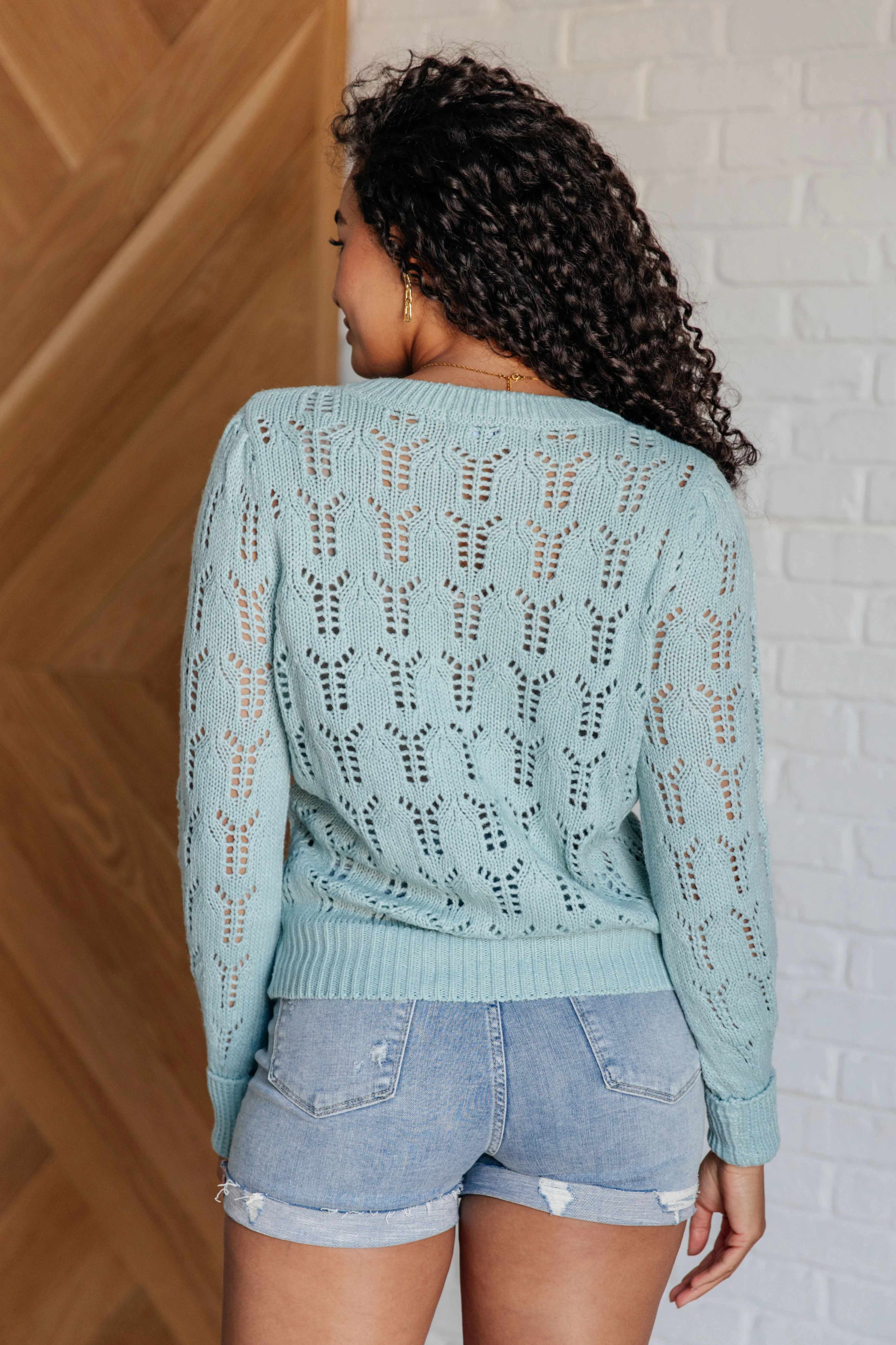 Hole In One Sheer Pointelle Knit Sweater - 1/15/2026 - Image 7