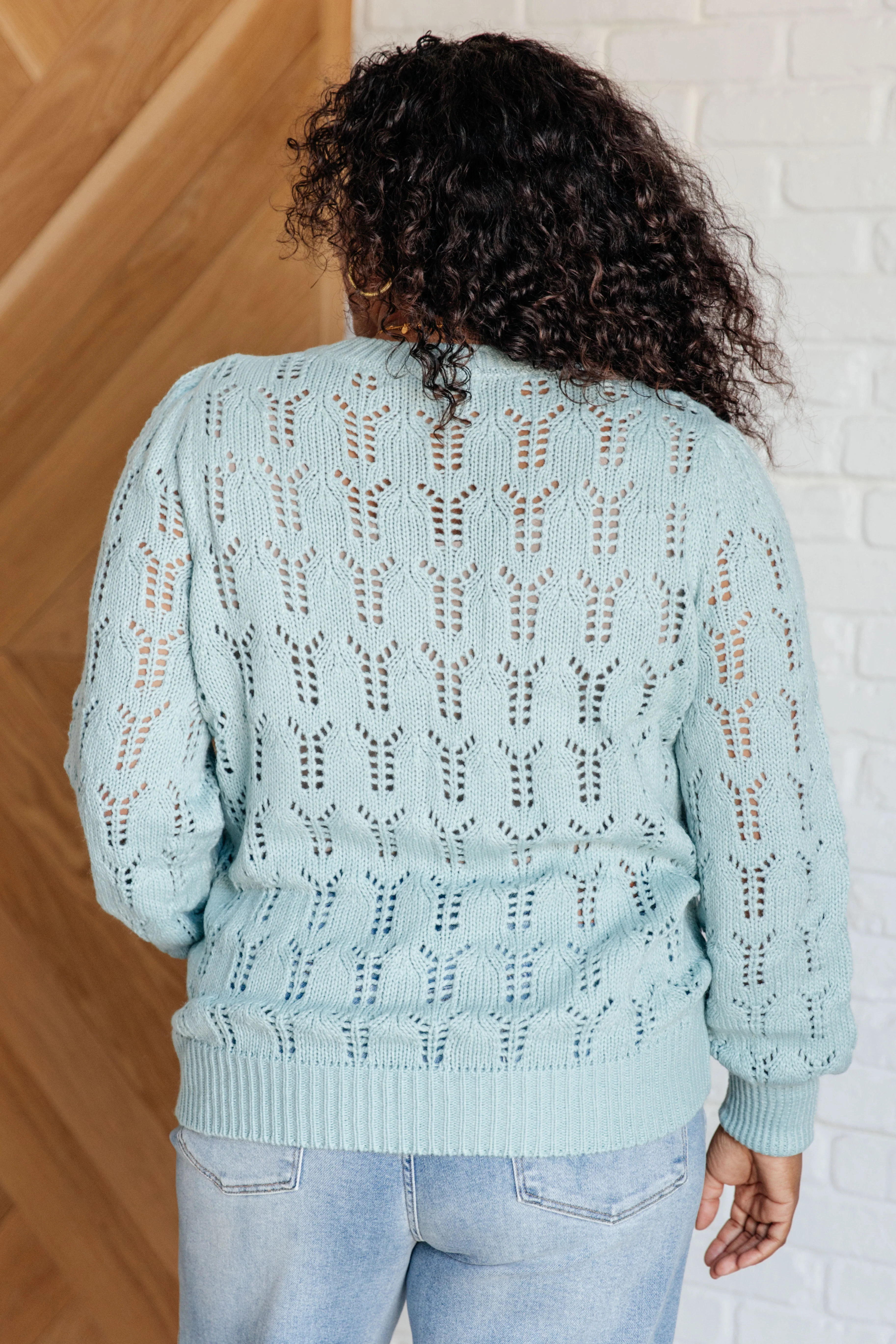 Hole In One Sheer Pointelle Knit Sweater - 1/15/2026 - Image 8