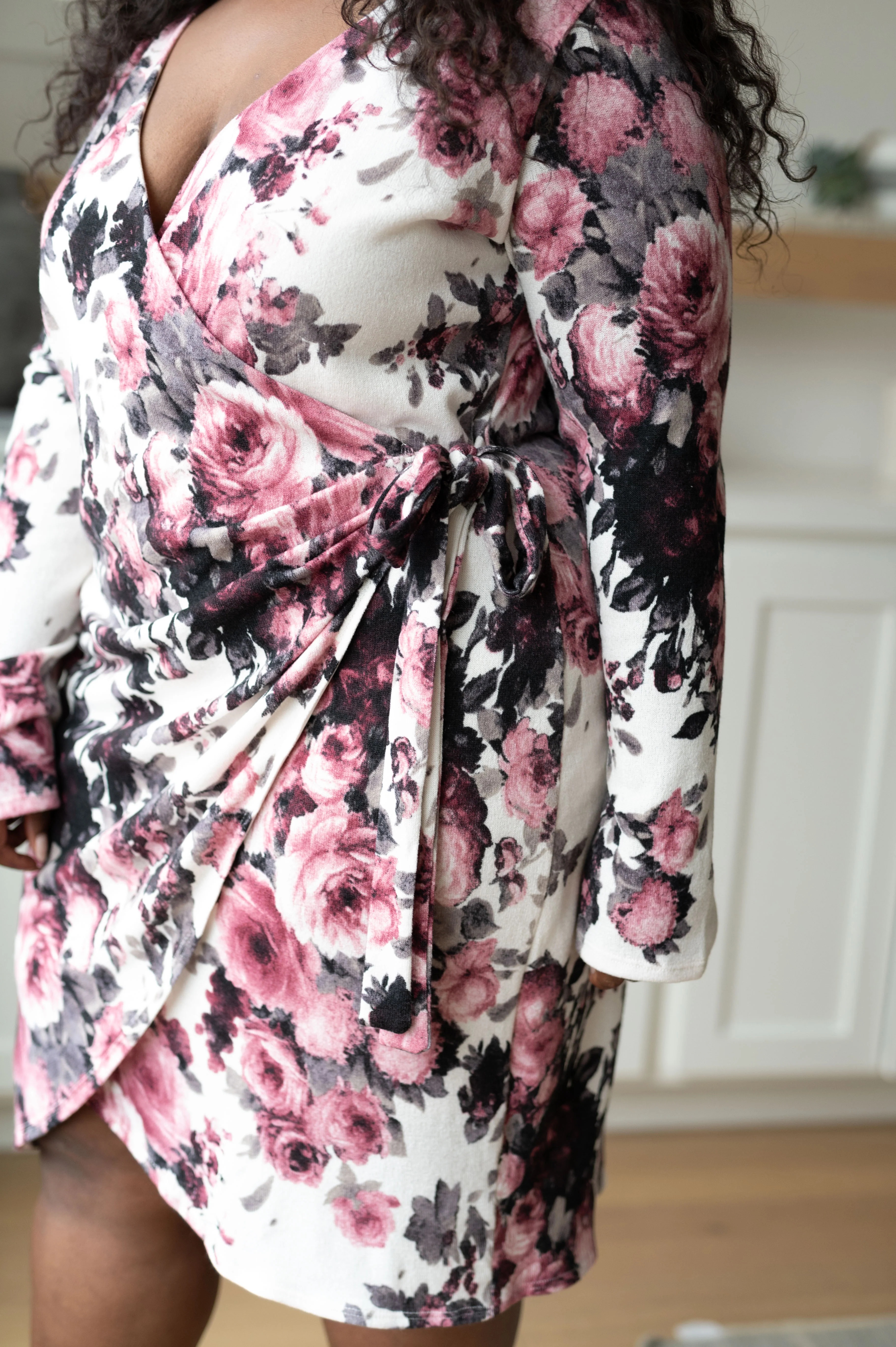 Honey Do I Ever Faux Wrap Dress in White Floral - 8/9/2024 - Image 8