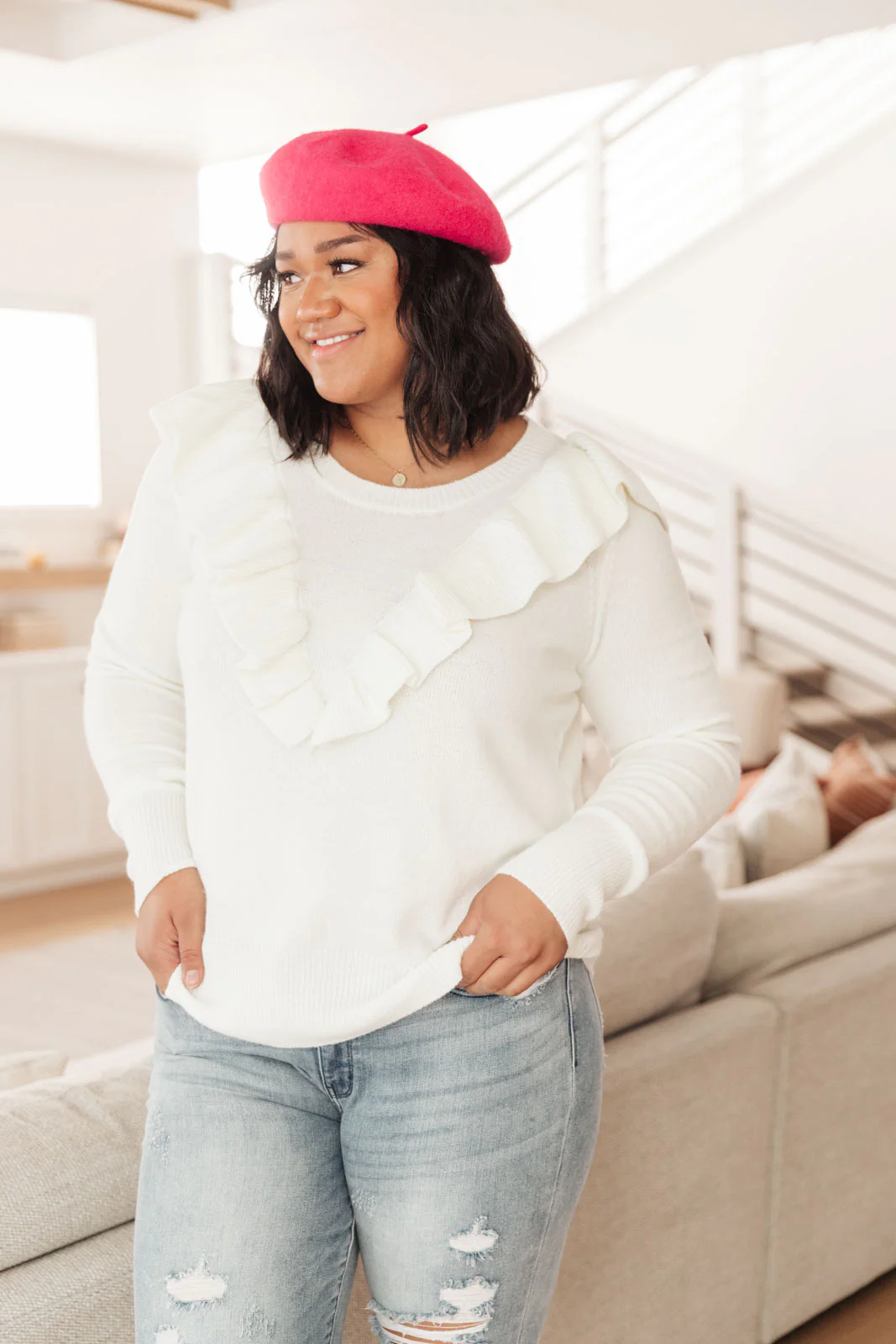 I Choose You Sweater in Ivory - 12/16/2021 - Image 12
