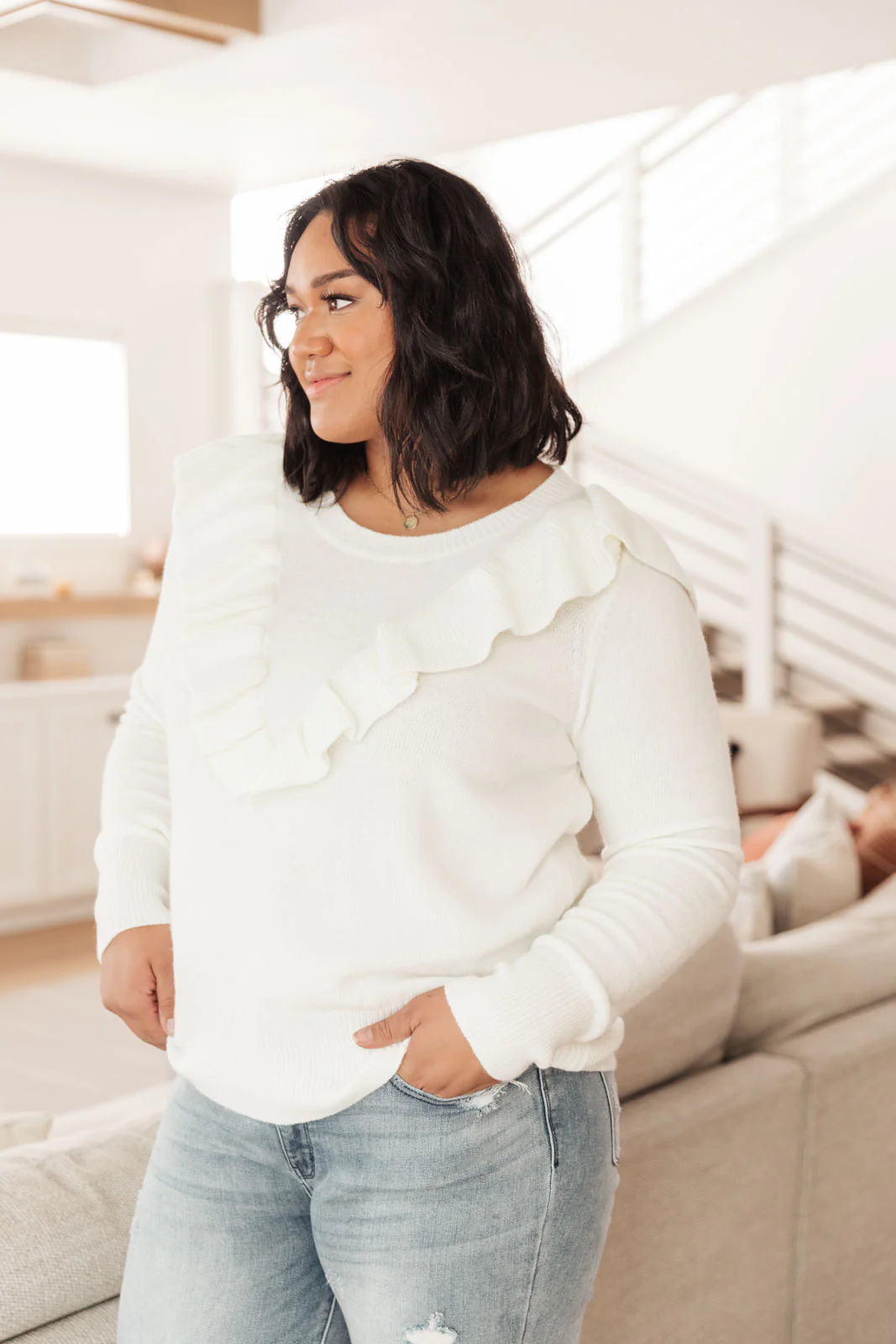 I Choose You Sweater in Ivory - 12/16/2021 - Image 13