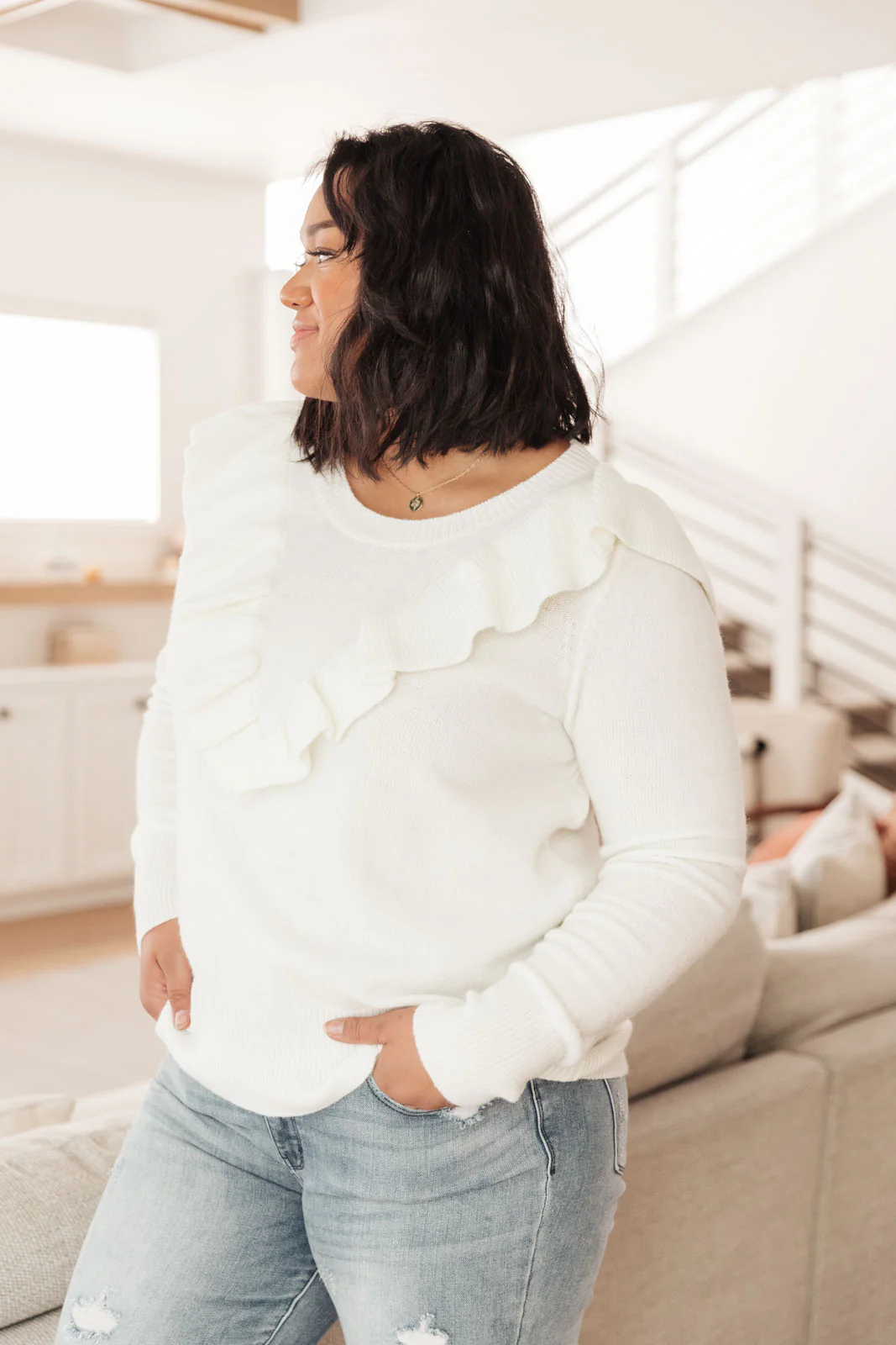 I Choose You Sweater in Ivory - 12/16/2021 - Image 15