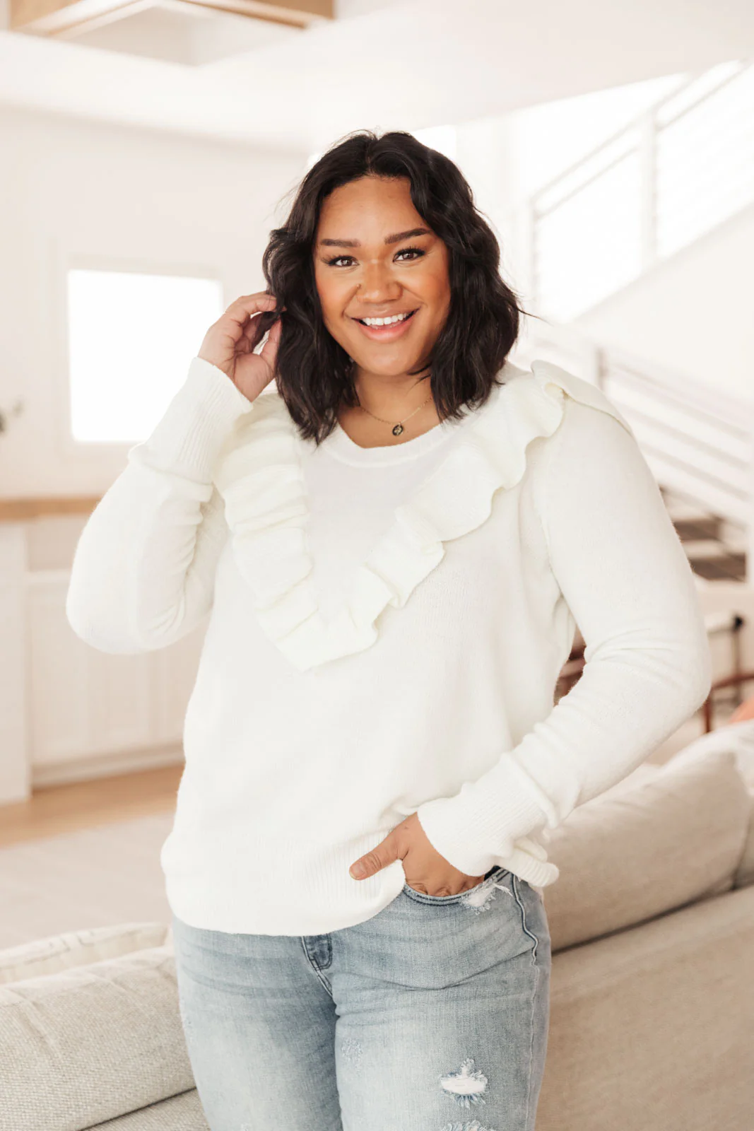 I Choose You Sweater in Ivory - 12/16/2021 - Image 8