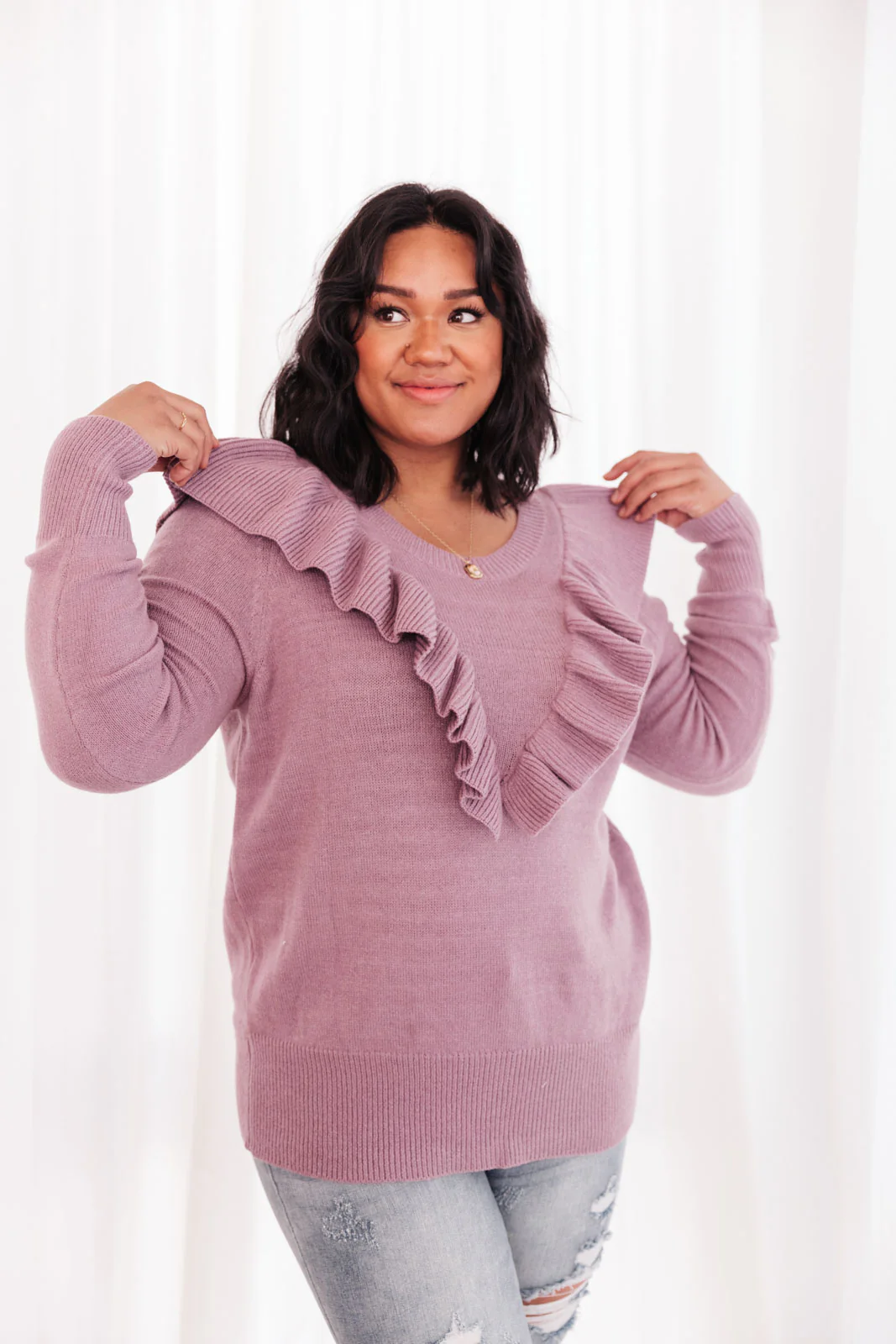 I Choose You Sweater in Purple - 12/16/2021 - Image 18