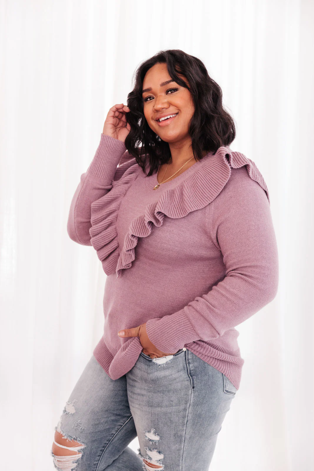 I Choose You Sweater in Purple - 12/16/2021 - Image 19