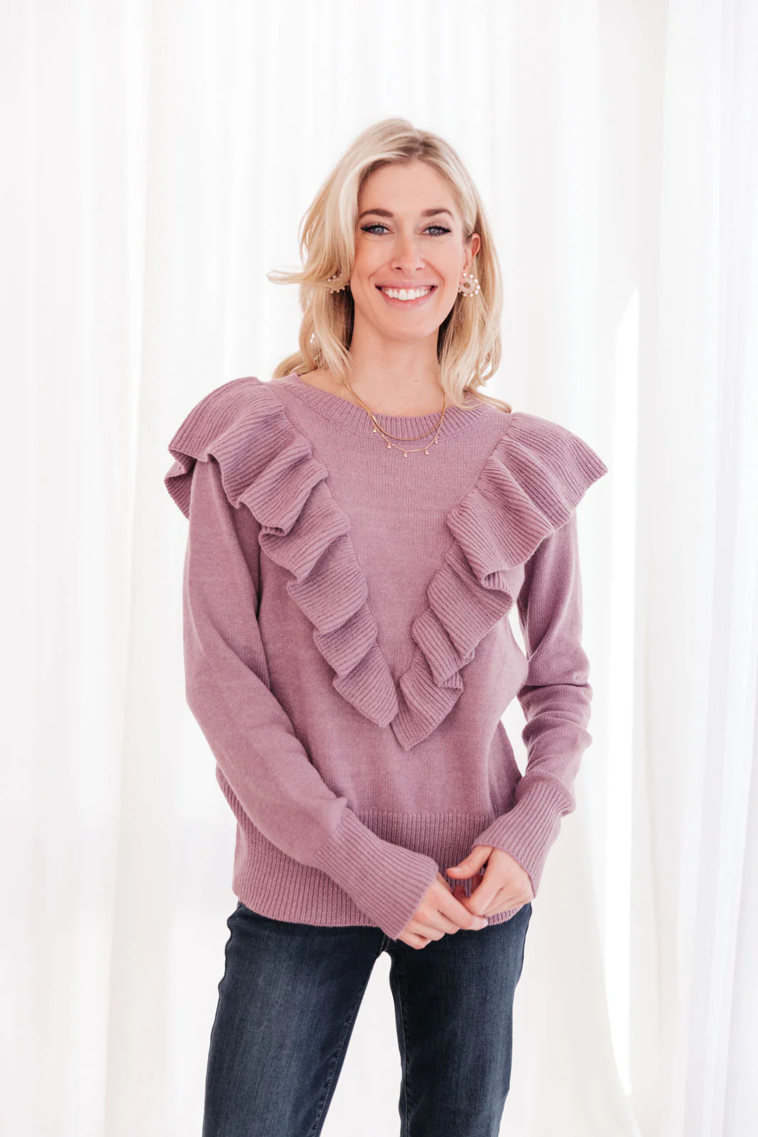 I Choose You Sweater in Purple - 12/16/2021 - Image 6