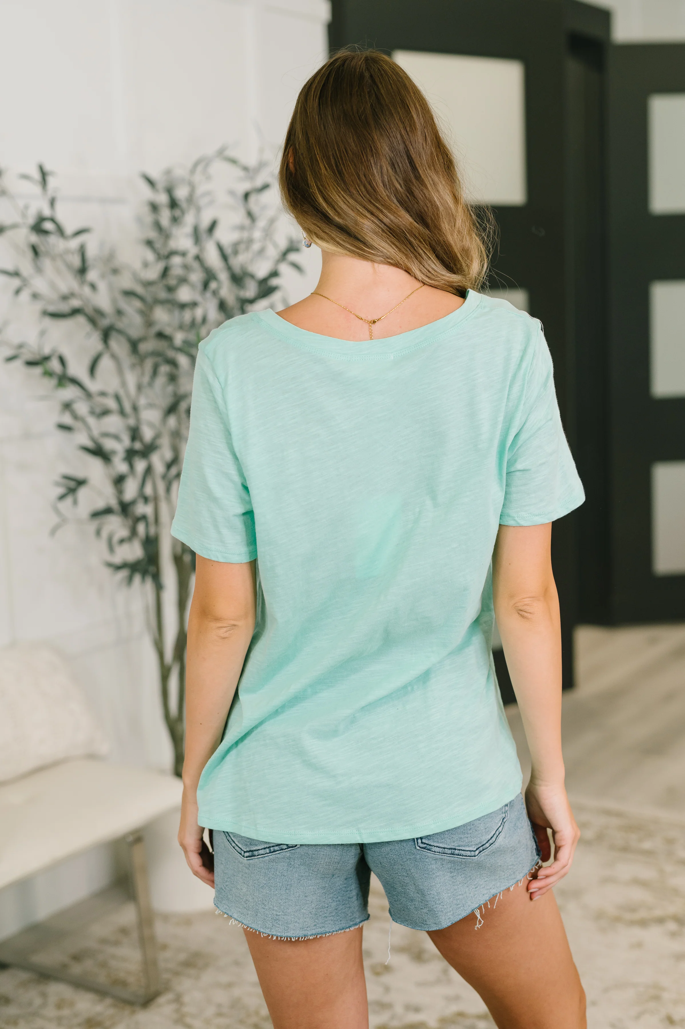 I Don't Have to Choose V-Neck Tee in Mint - 7/10/2026 - Image 5