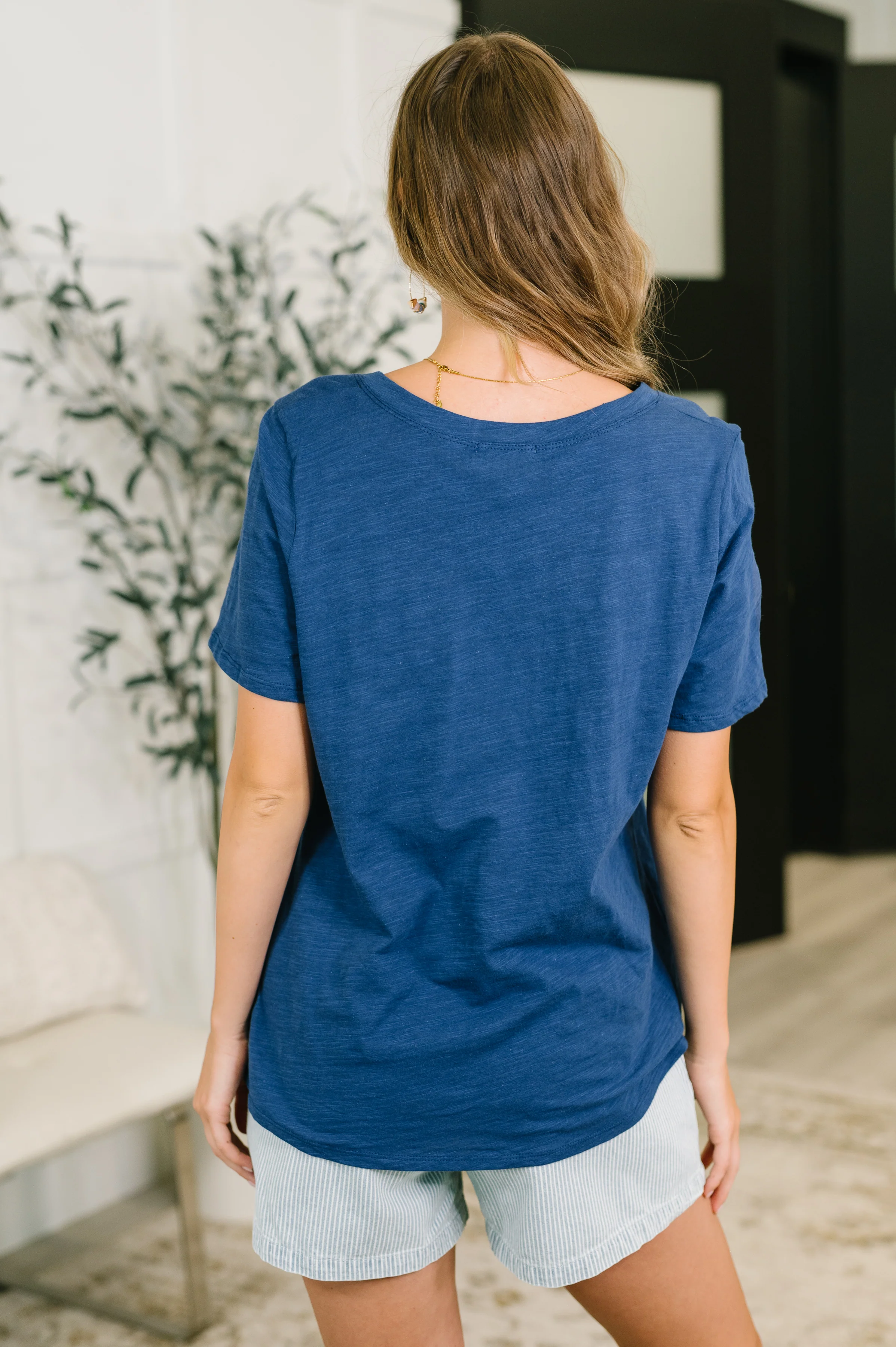 I Don't Have to Choose V-Neck Tee in Navy - 7/10/2026 - Image 5
