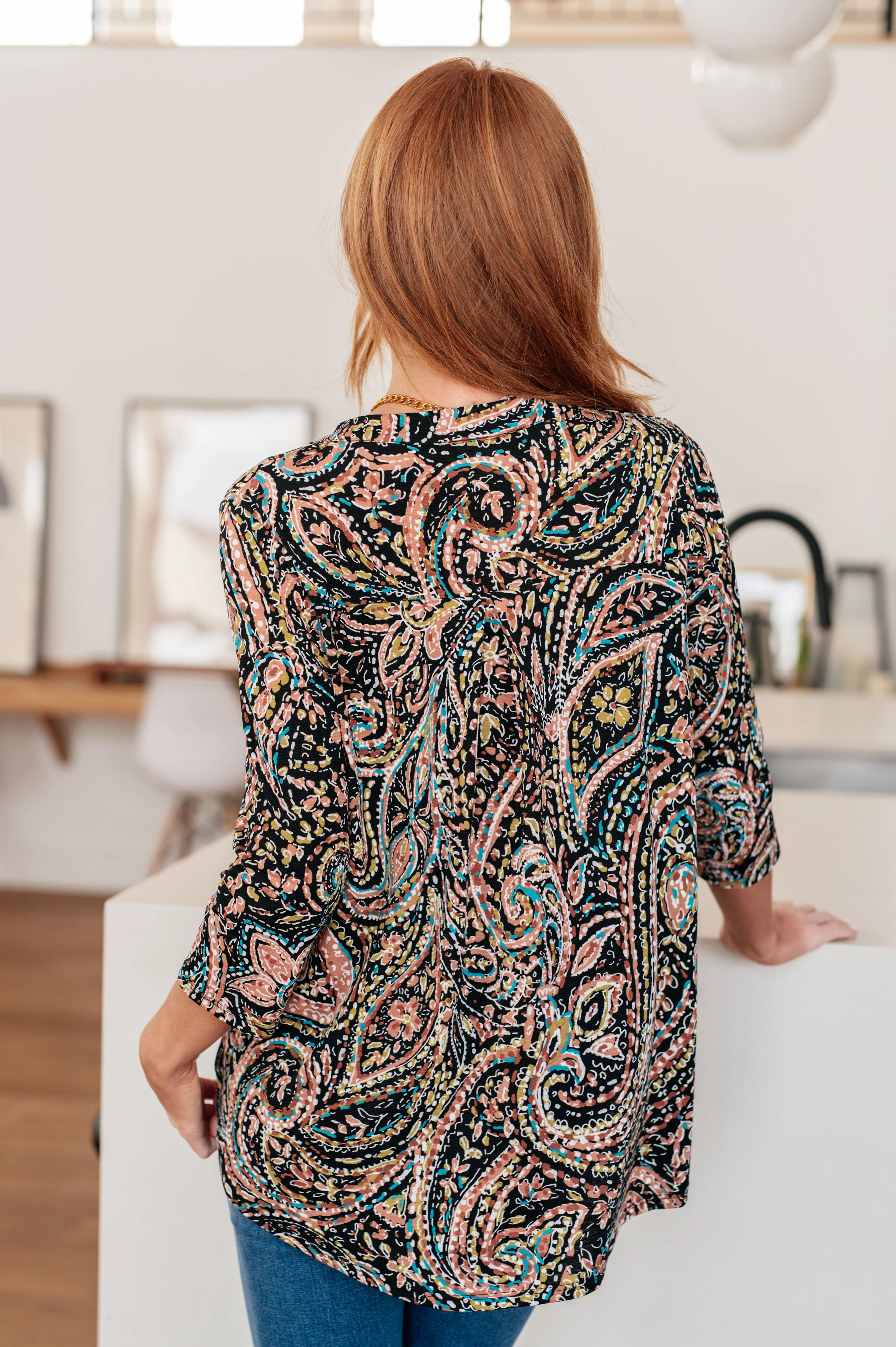 I Think Different Top Teal Paisley - 1/30/2024 - Image 10