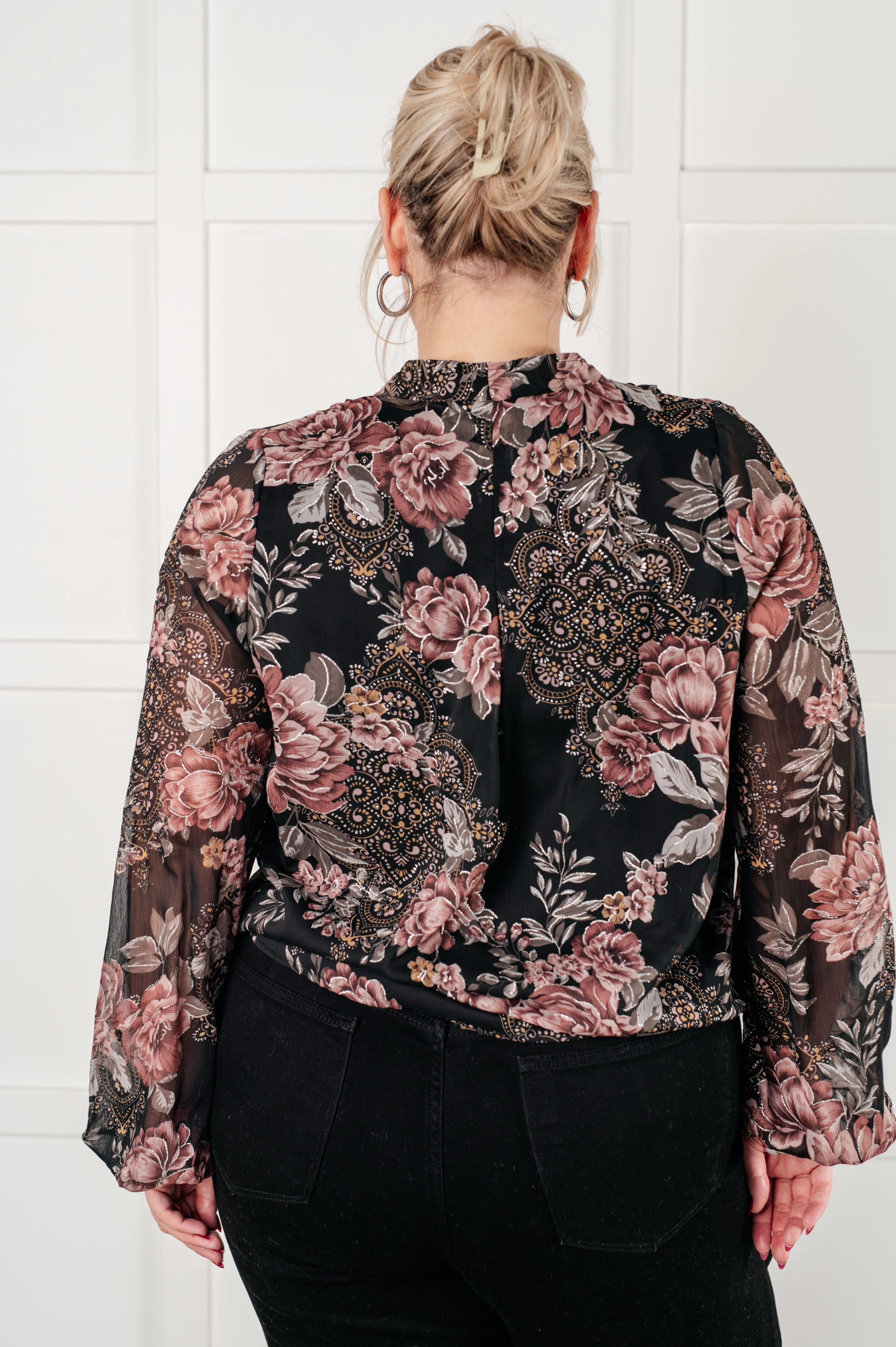 I Wish We Had it All Surplice Floral Blouse - 1/1/2026 - Image 9