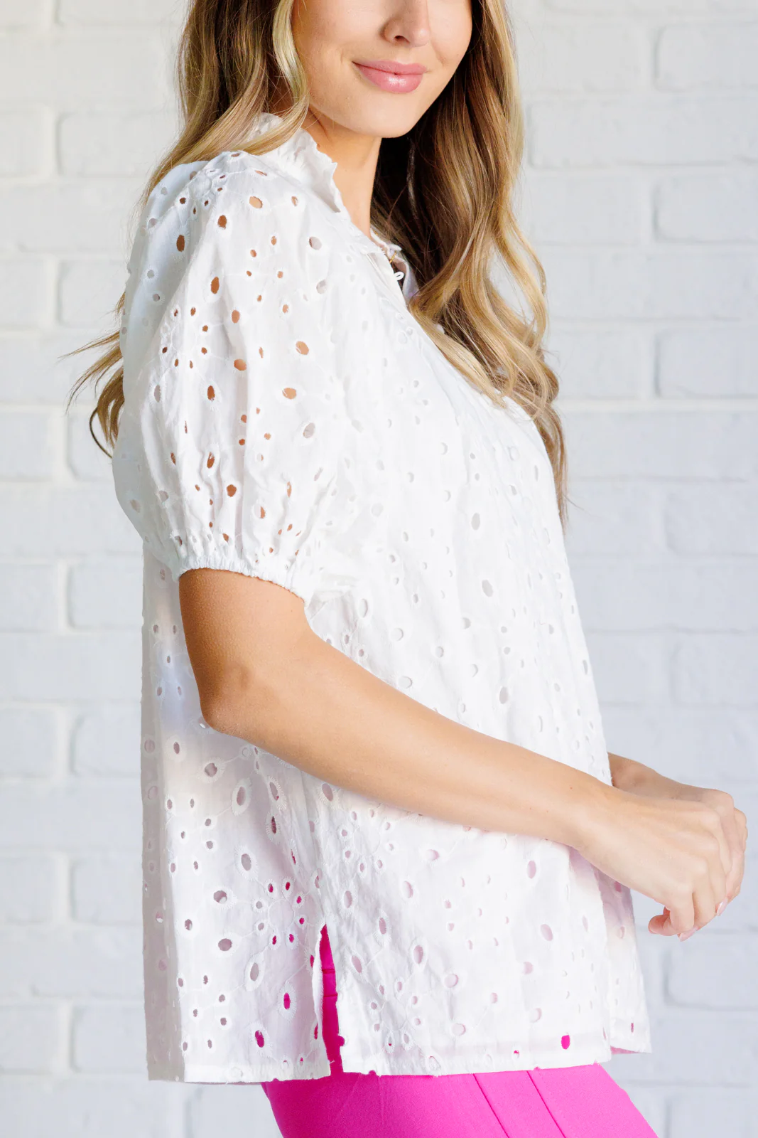 I'll Let You Know Eyelet Lace Blouse - 3/17/2025 - Image 6