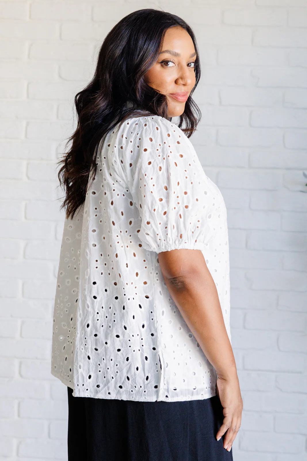 I'll Let You Know Eyelet Lace Blouse - 3/17/2025 - Image 7