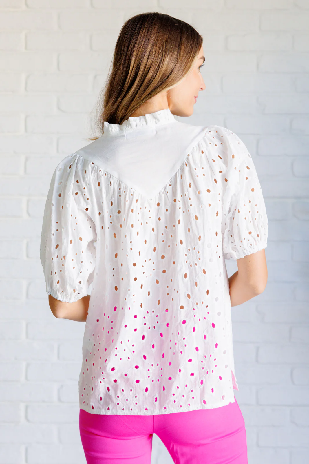 I'll Let You Know Eyelet Lace Blouse - 3/17/2025 - Image 8