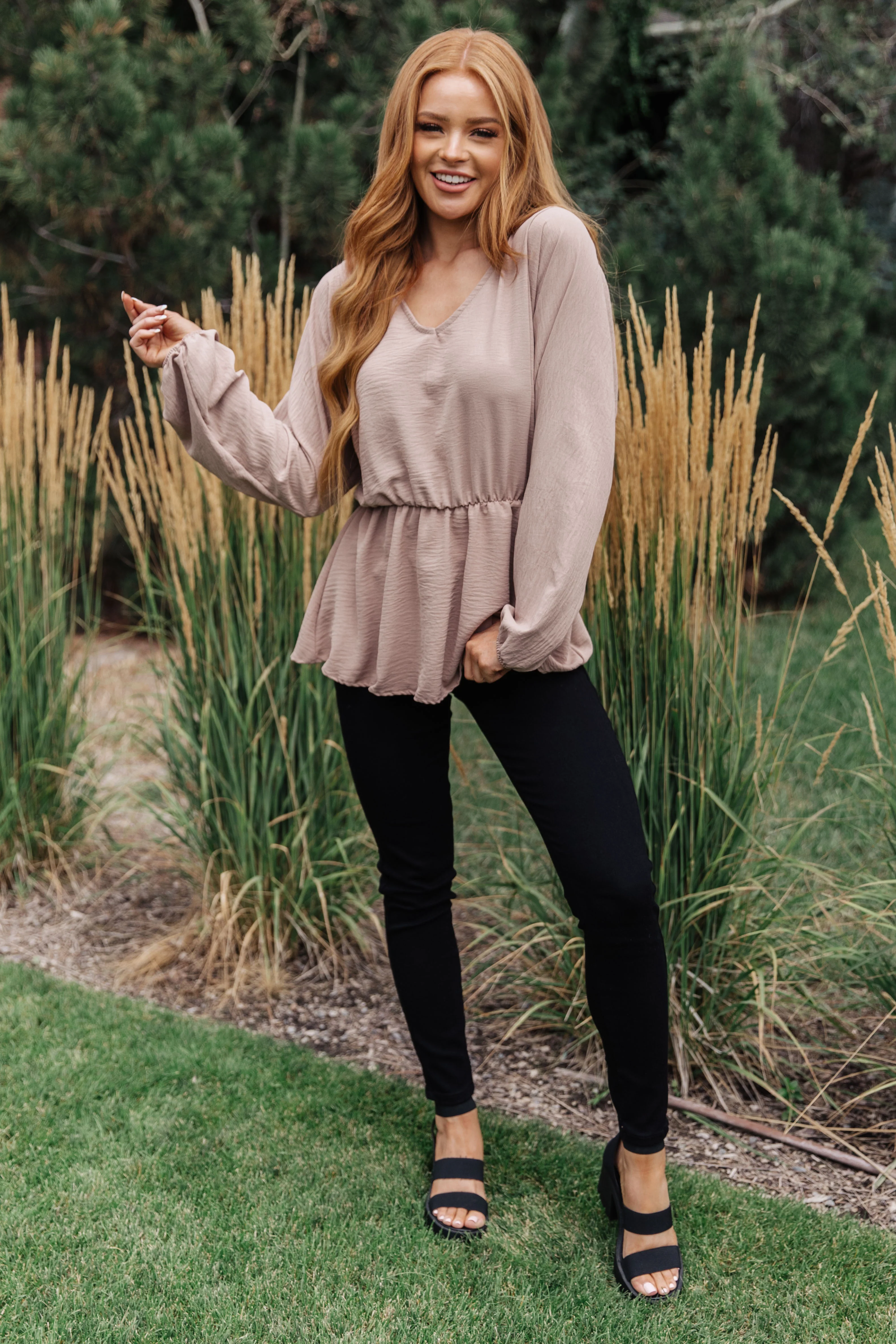 Imagine It All V-Neck Peplum Top - 9/15/2023 - Image 5