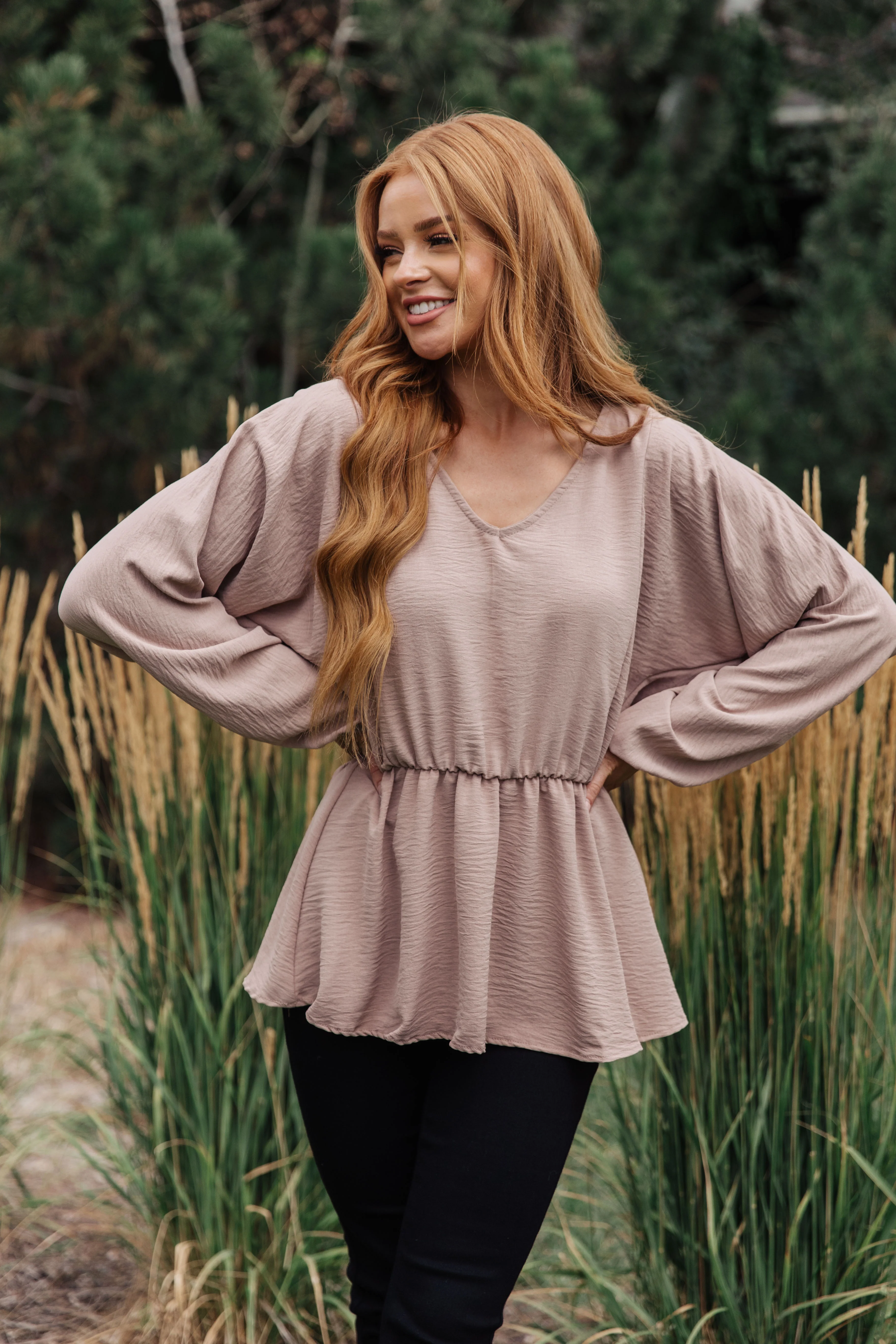 Imagine It All V-Neck Peplum Top - 9/15/2023 - Image 6