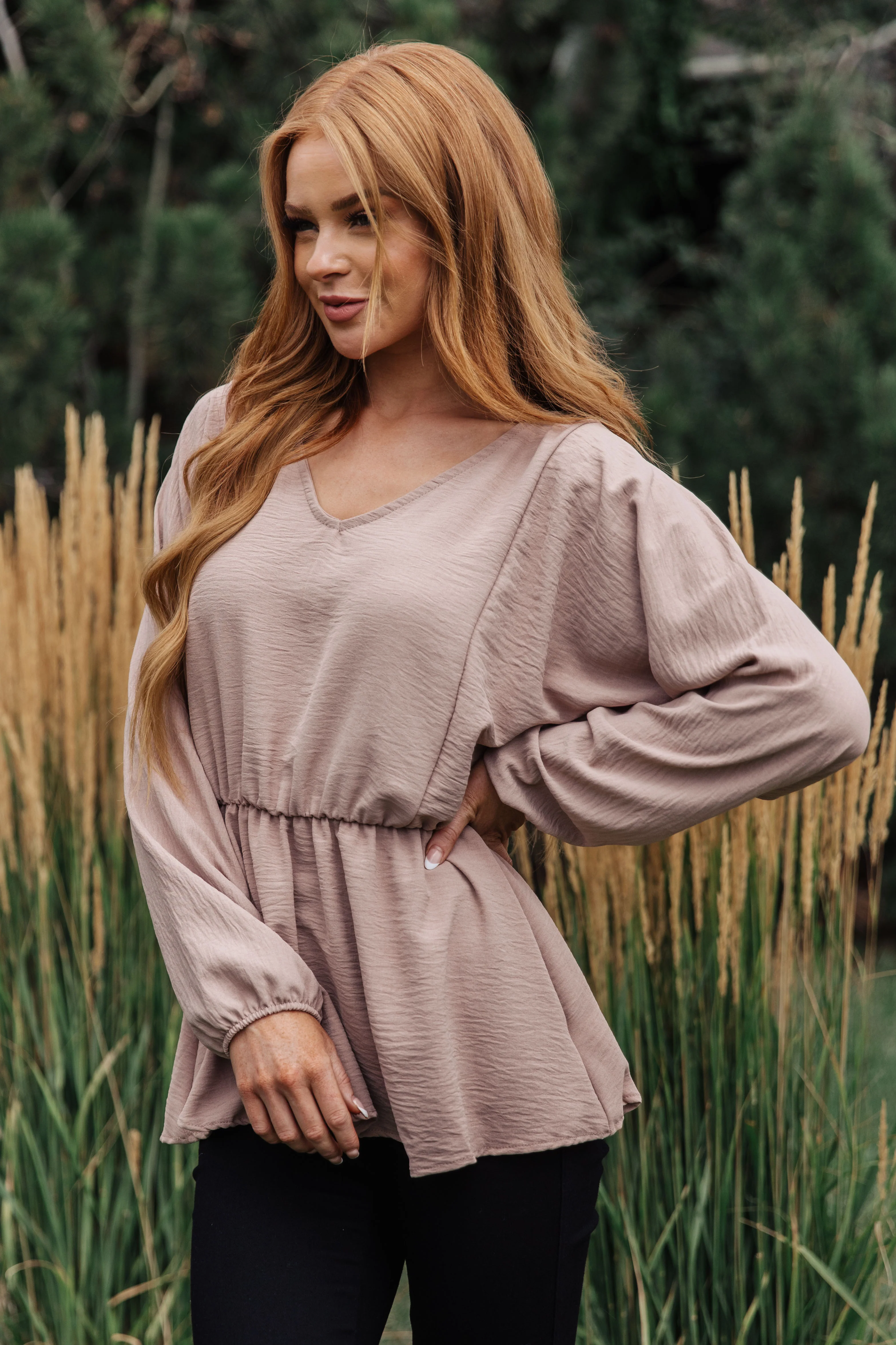 Imagine It All V-Neck Peplum Top - 9/15/2023 - Image 8