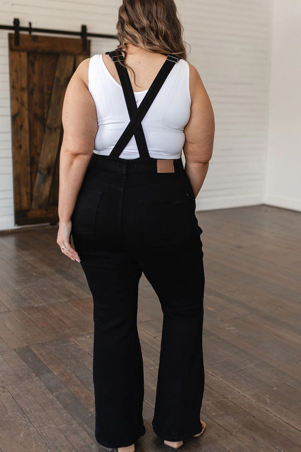 Imogene Control Top Retro Flare Overalls in Black - 6/21/2023 - Image 8