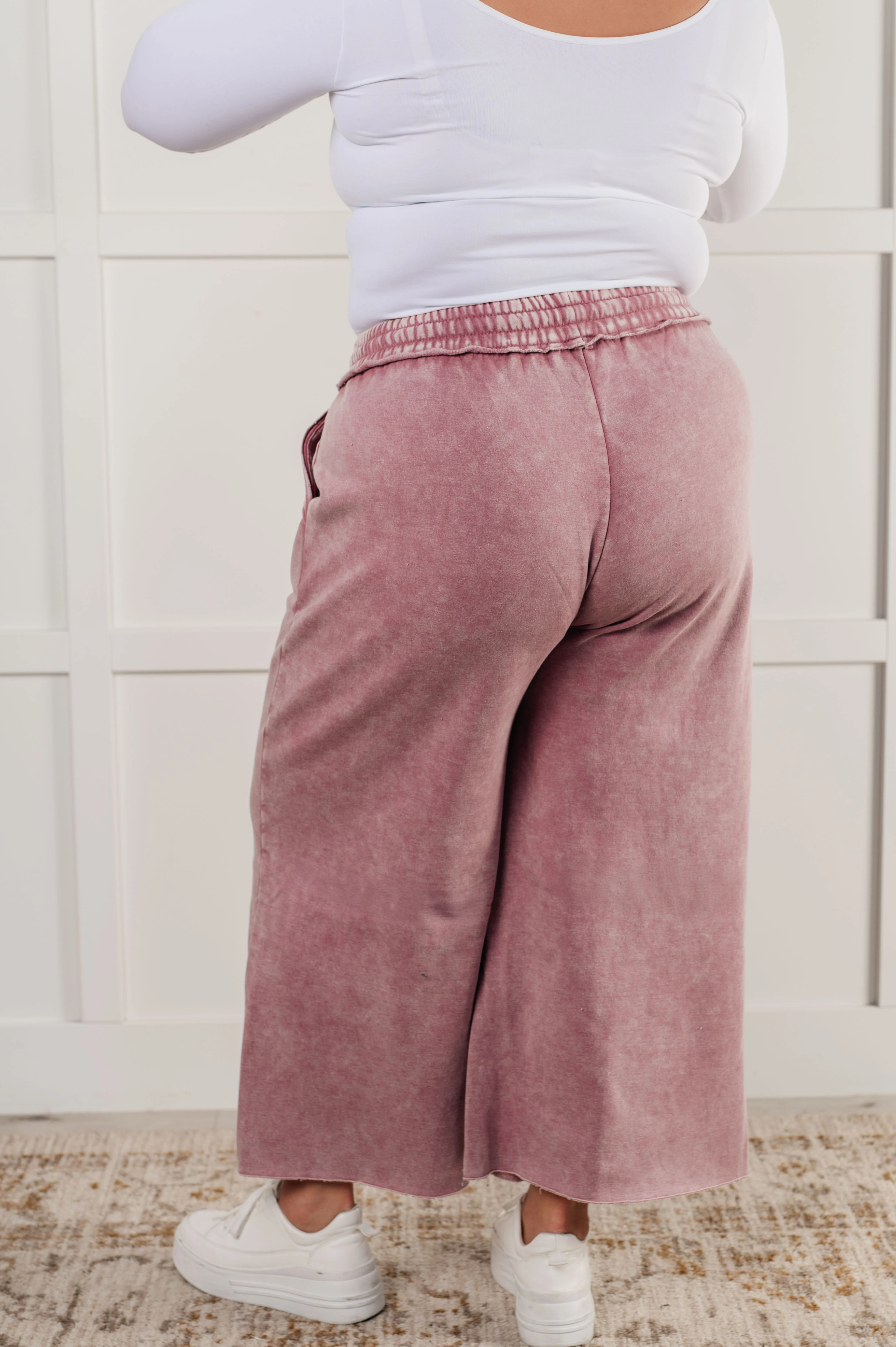 In or Out Wide Leg Cropped Pants in Light Rose - 12/18/2024 - Image 9