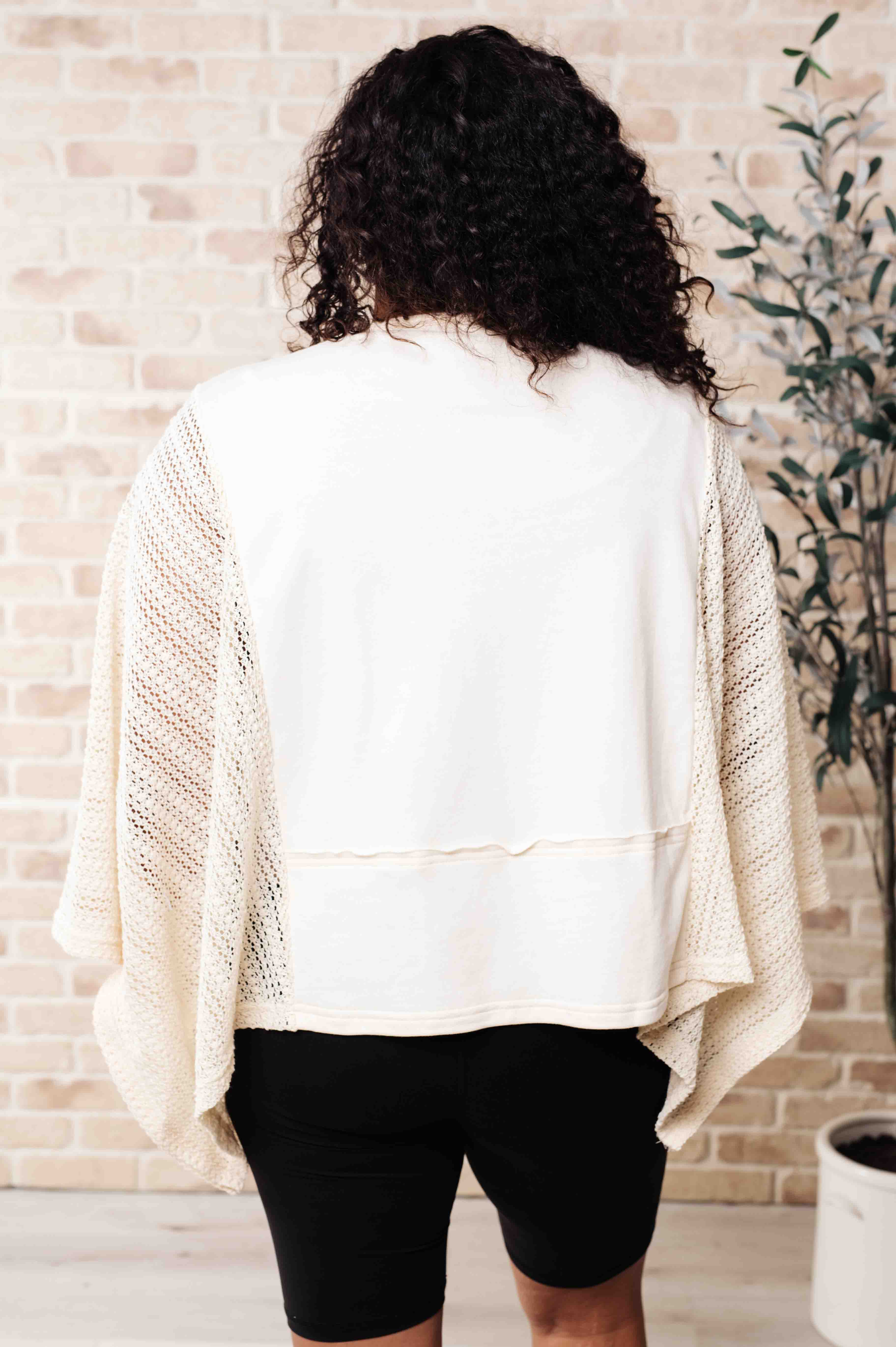 In the Highways Sweater Knit Contrast Poncho - 6/25/2024 - Image 12