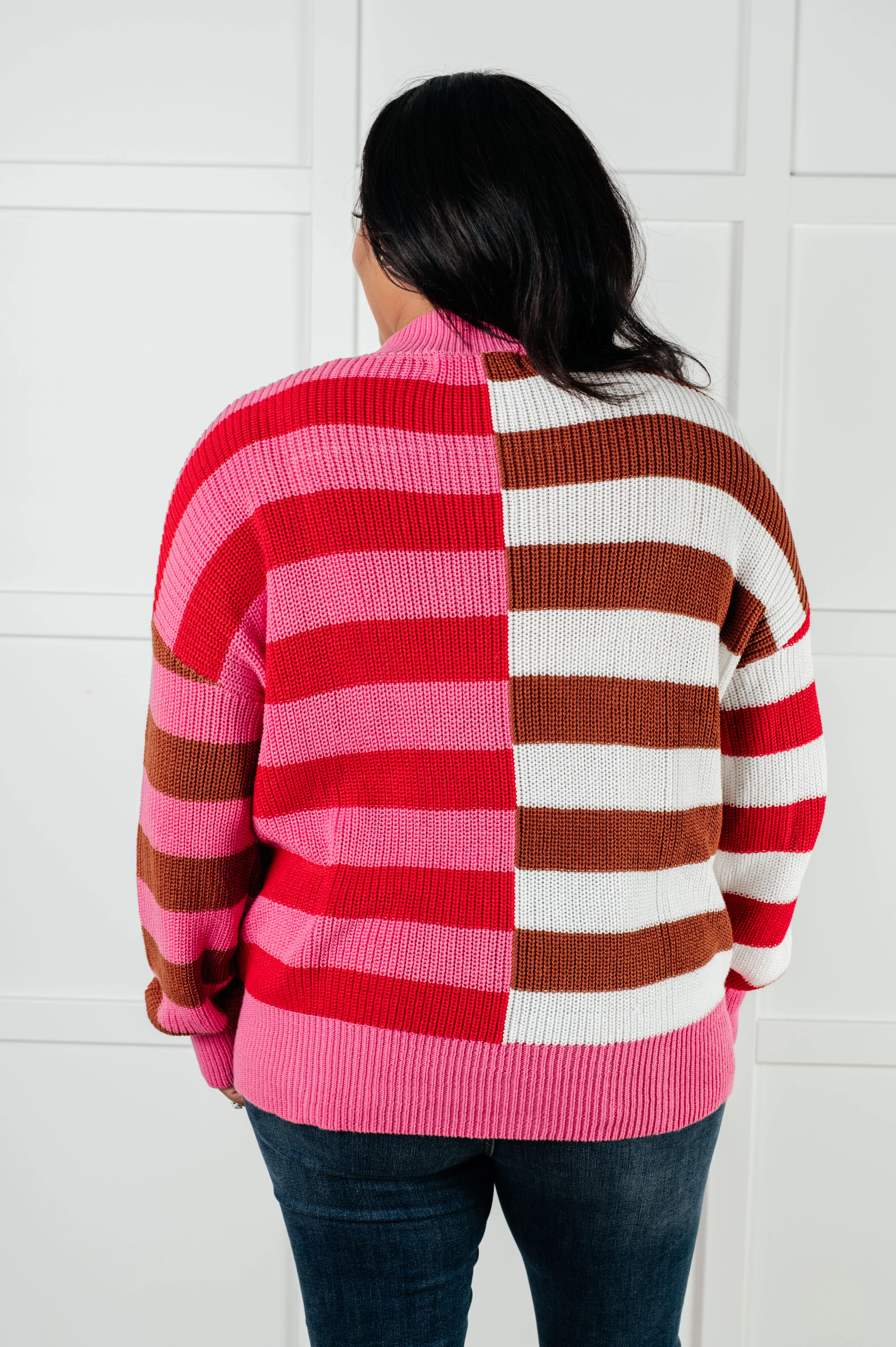 In Your Lane Color Blocked Stripe Sweater - 10/27/2025 - Image 10