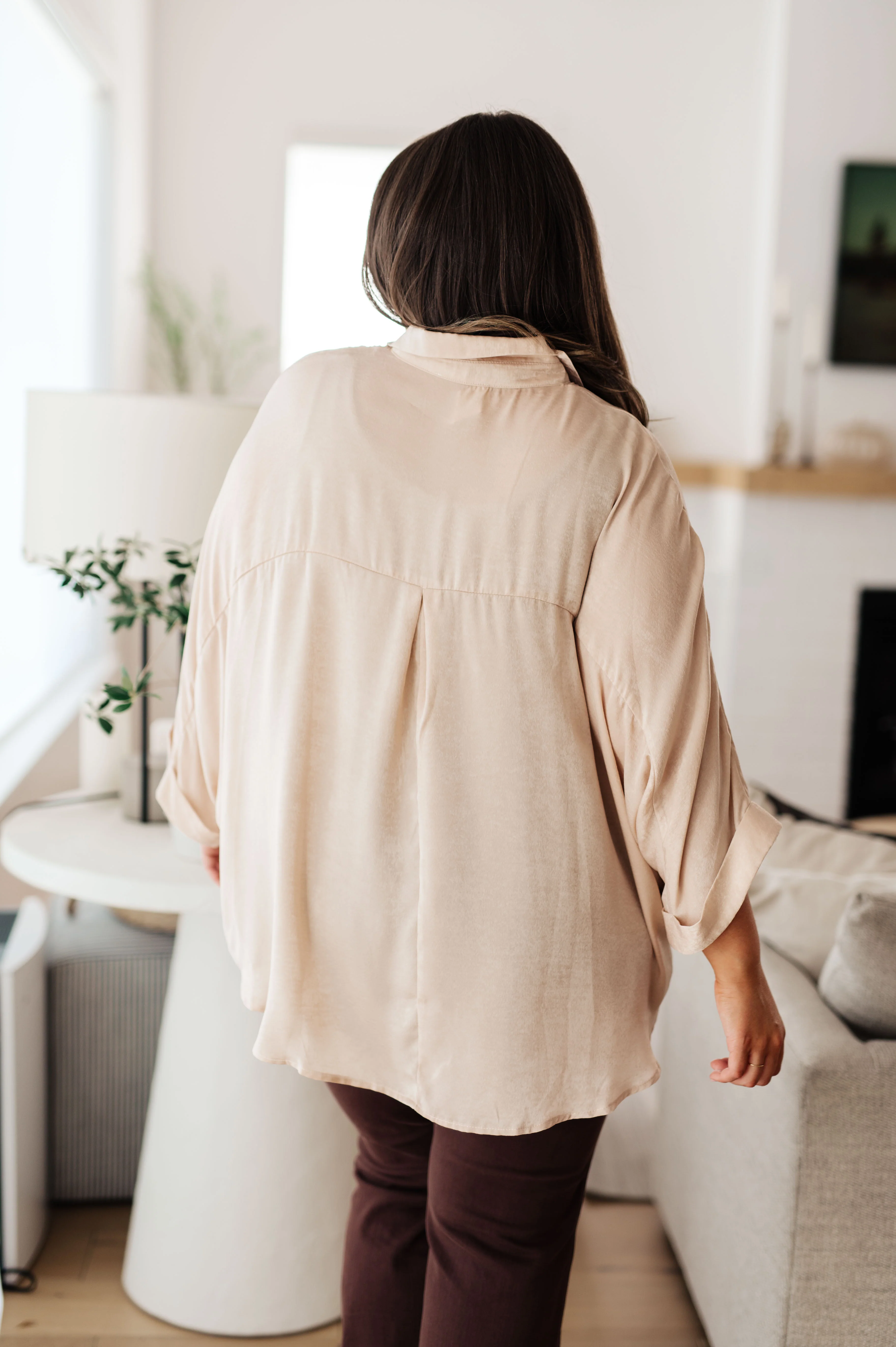 In Your Thoughts Oversized Dolman Sleeve Top in Champagne - 9/29/2025 - Image 11