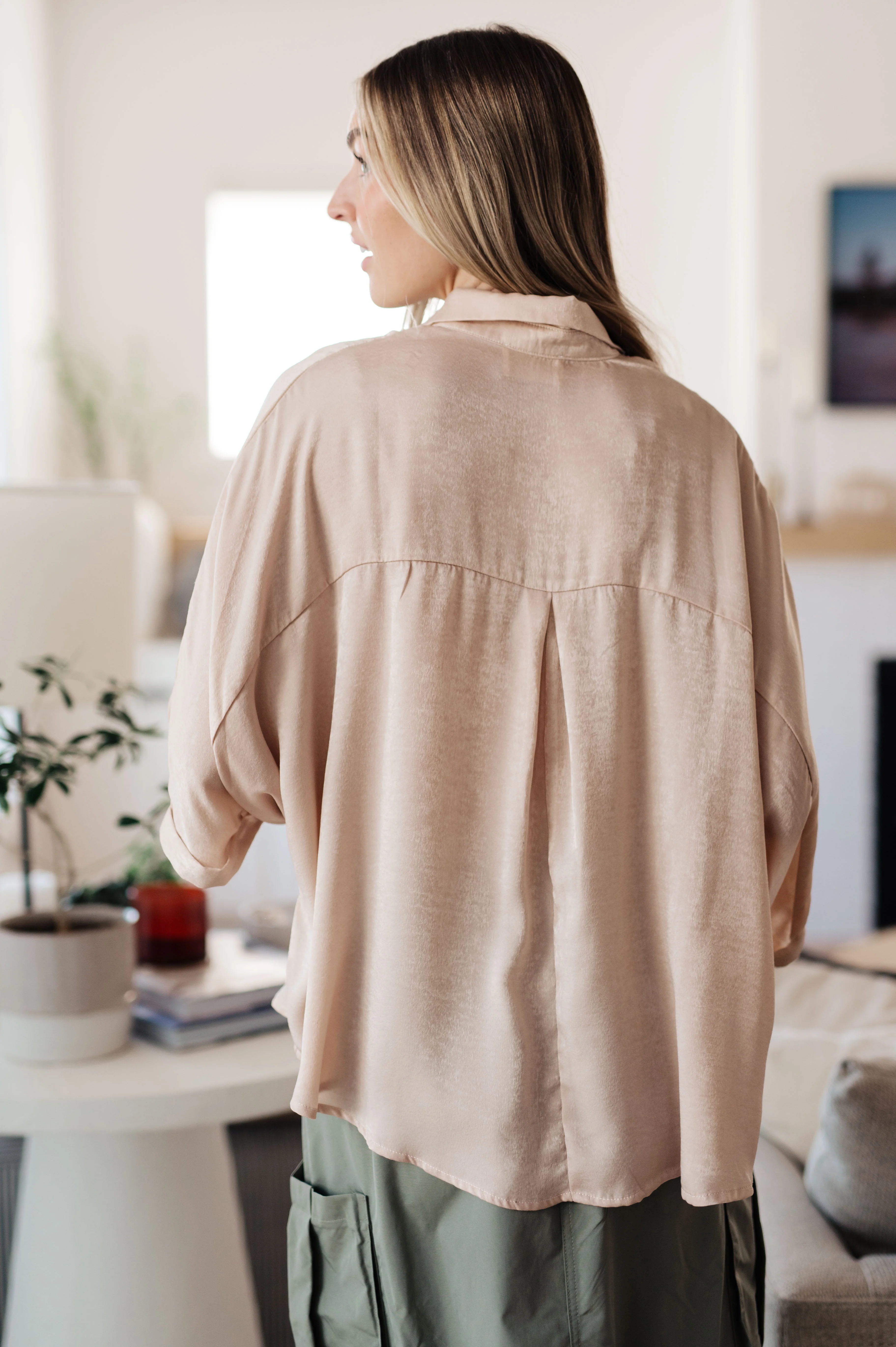 In Your Thoughts Oversized Dolman Sleeve Top in Champagne - 9/29/2025 - Image 12
