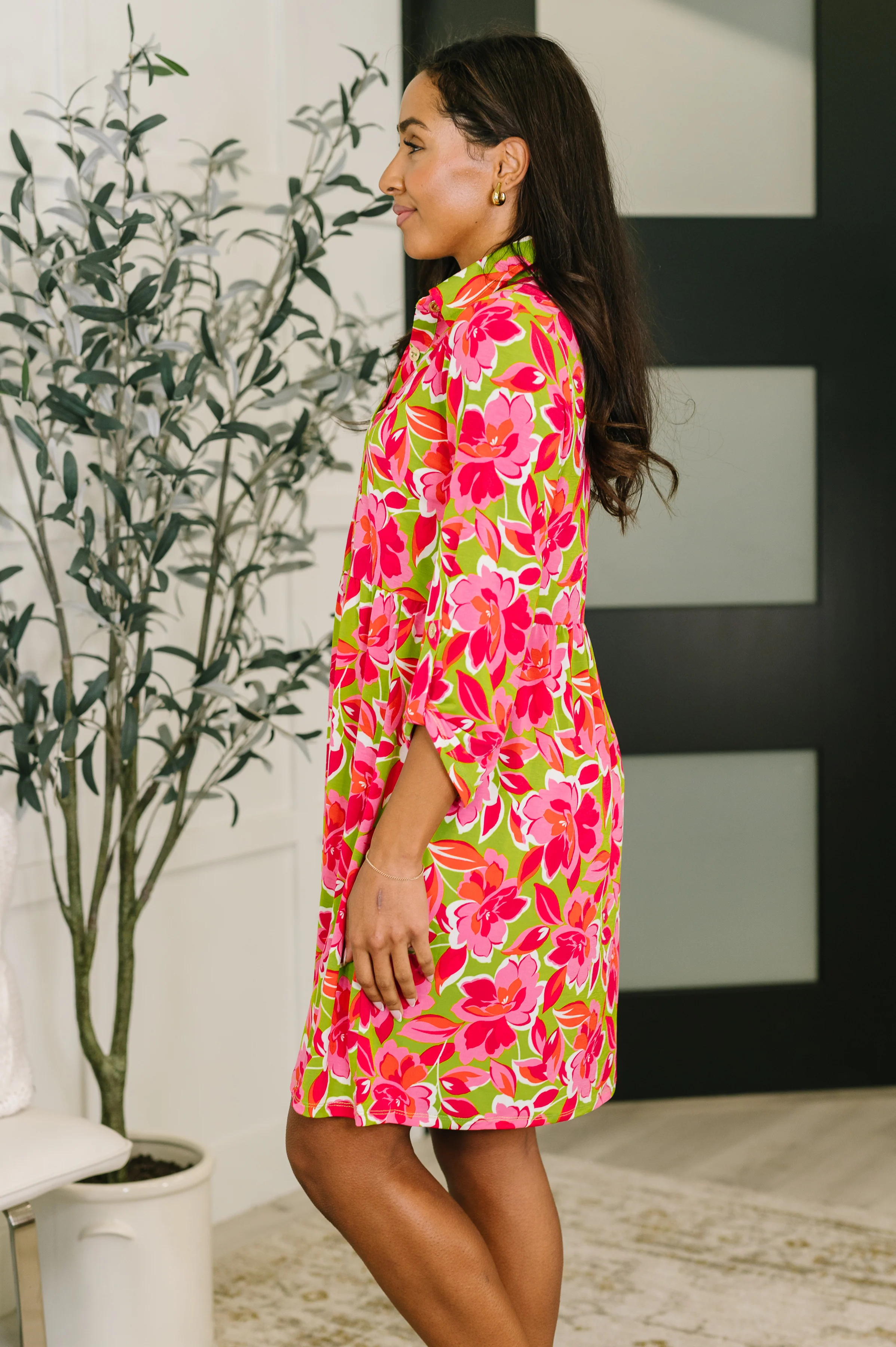 Inspire Collared Dress in Pink Blossom - 2/6/2026 NEW - Image 4