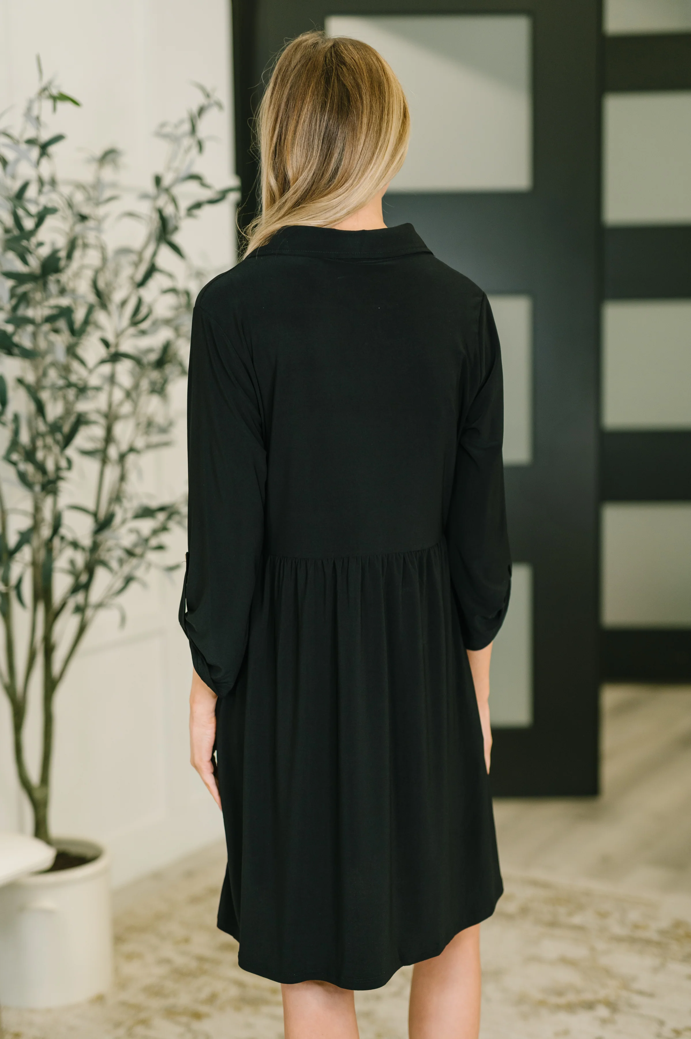 Inspire Collared Neck Dress in Black - 2/13/2026 NEW - Image 5