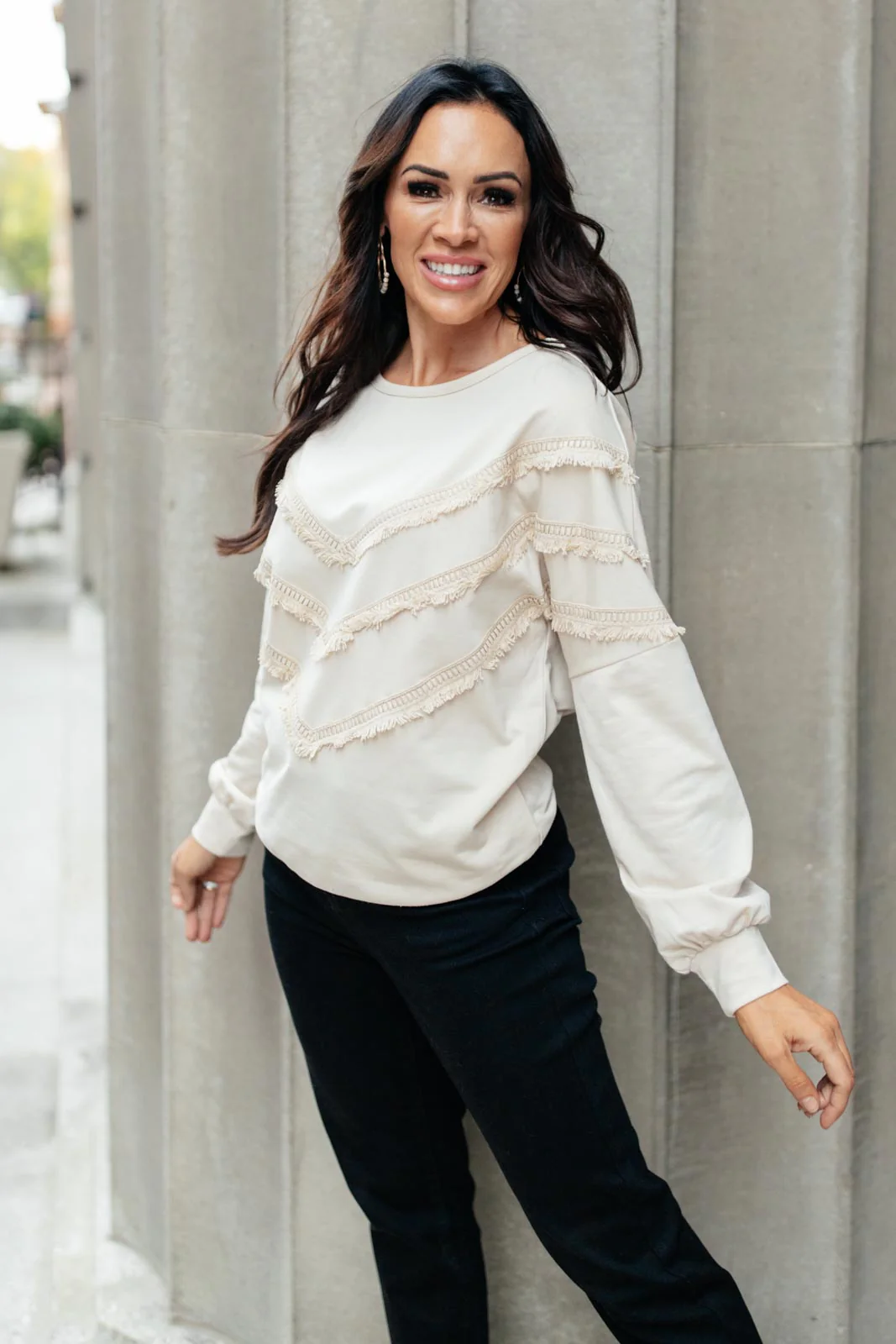 Into The Fringe Top in Beige - 10/21/2021 - Image 15